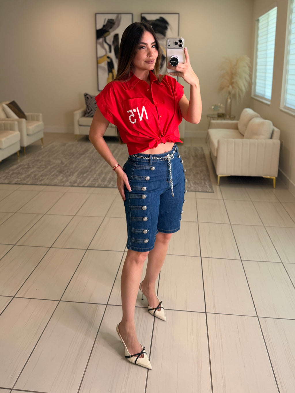 Charming Red Shirt
