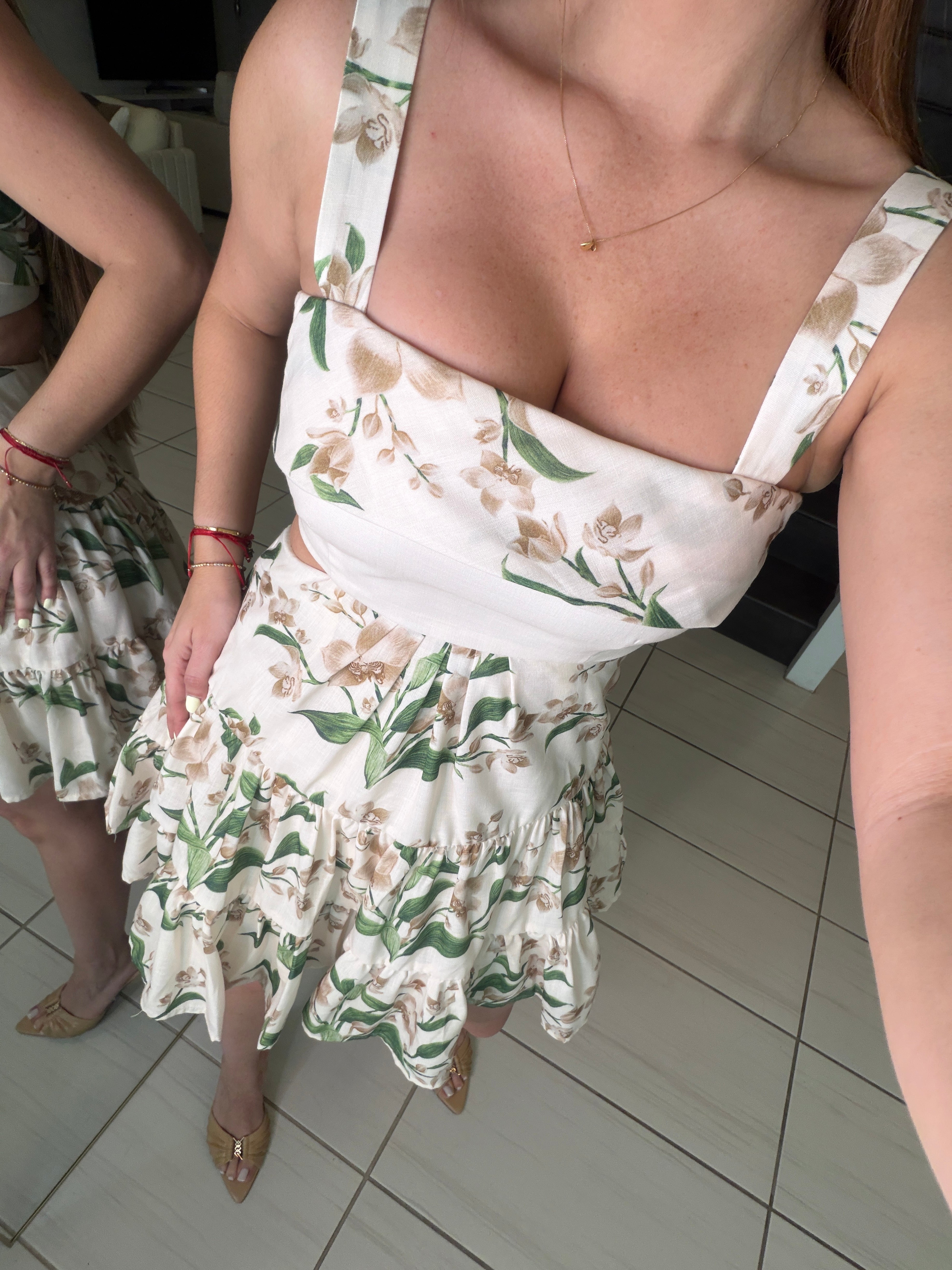 Romantic Haven Beige Dress