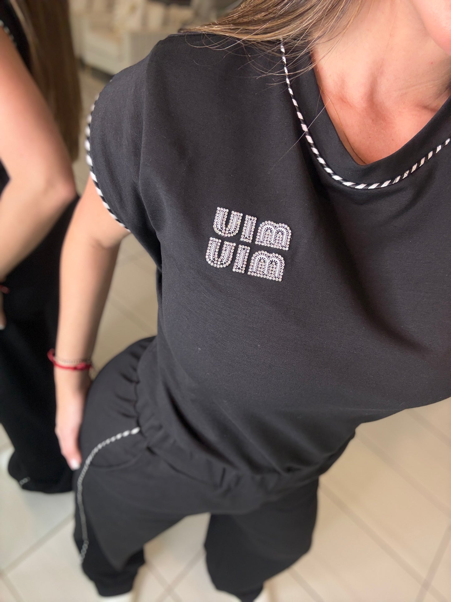 Iconic Muse Black Pant Set