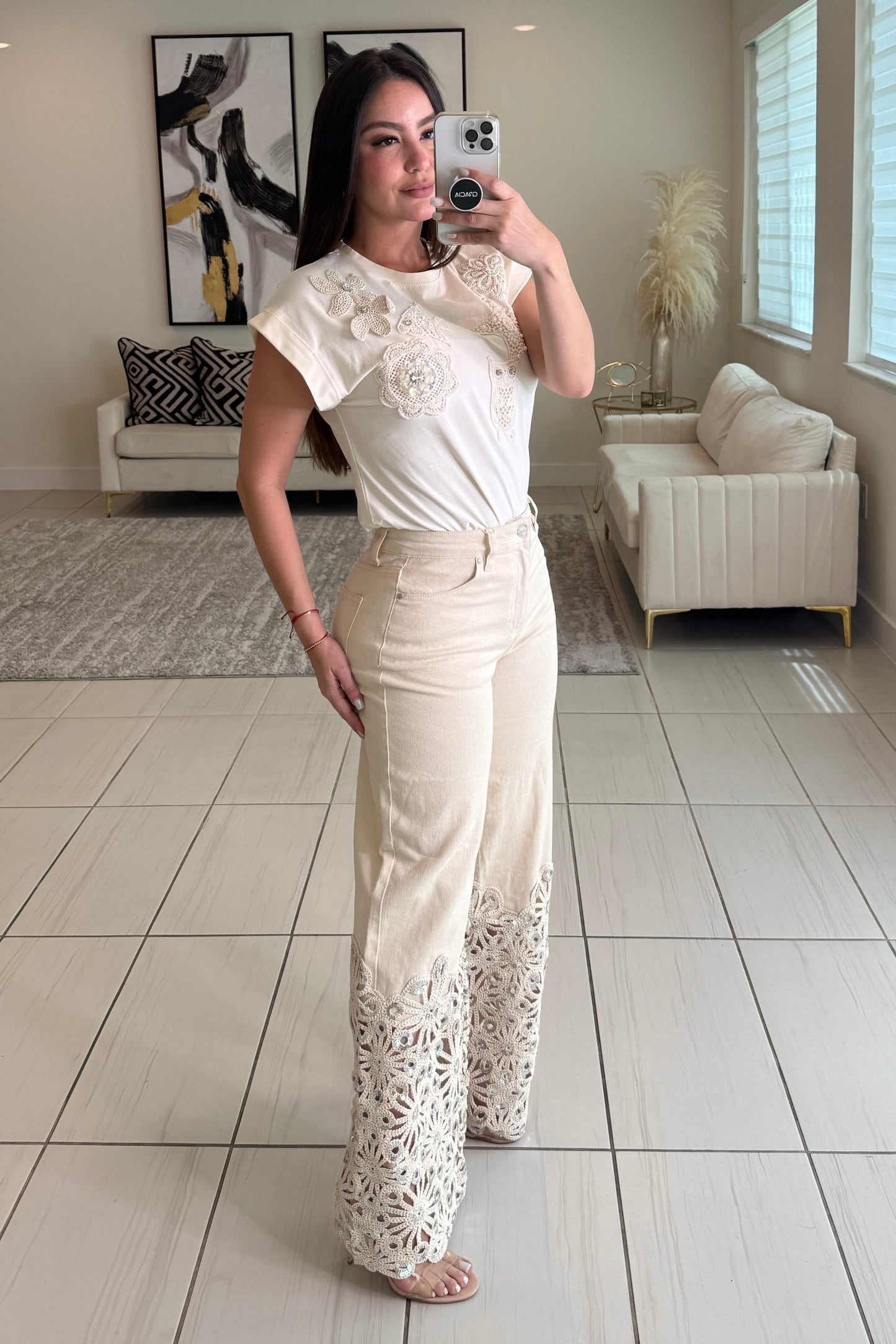 Goddess Tide Beige Top