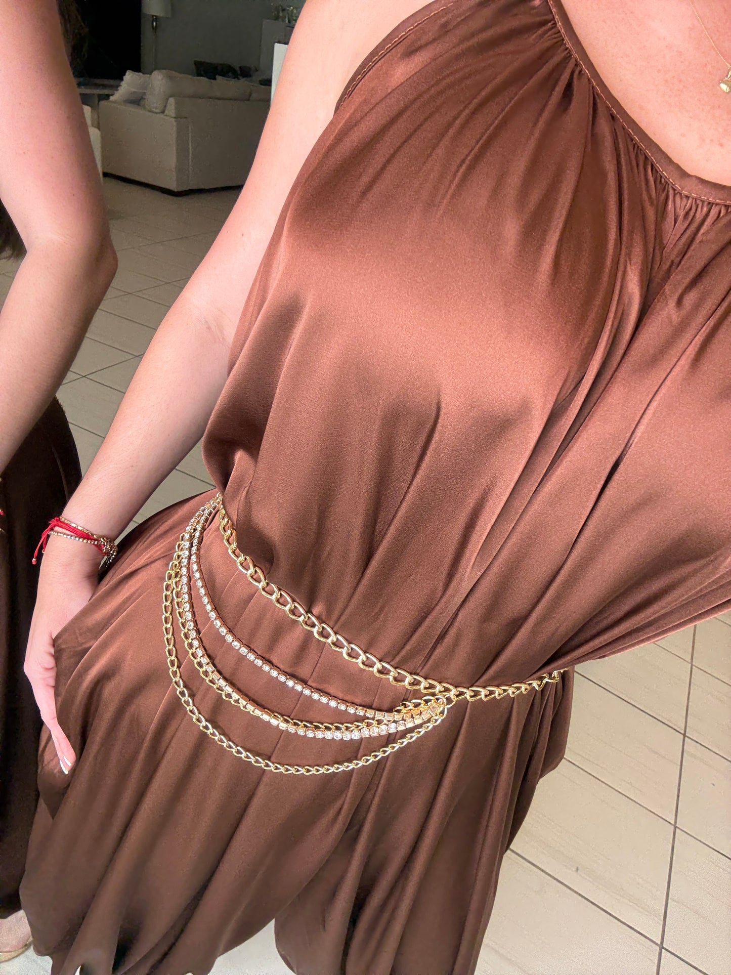 Effortless Essence Ruched Brown Jumpsuit