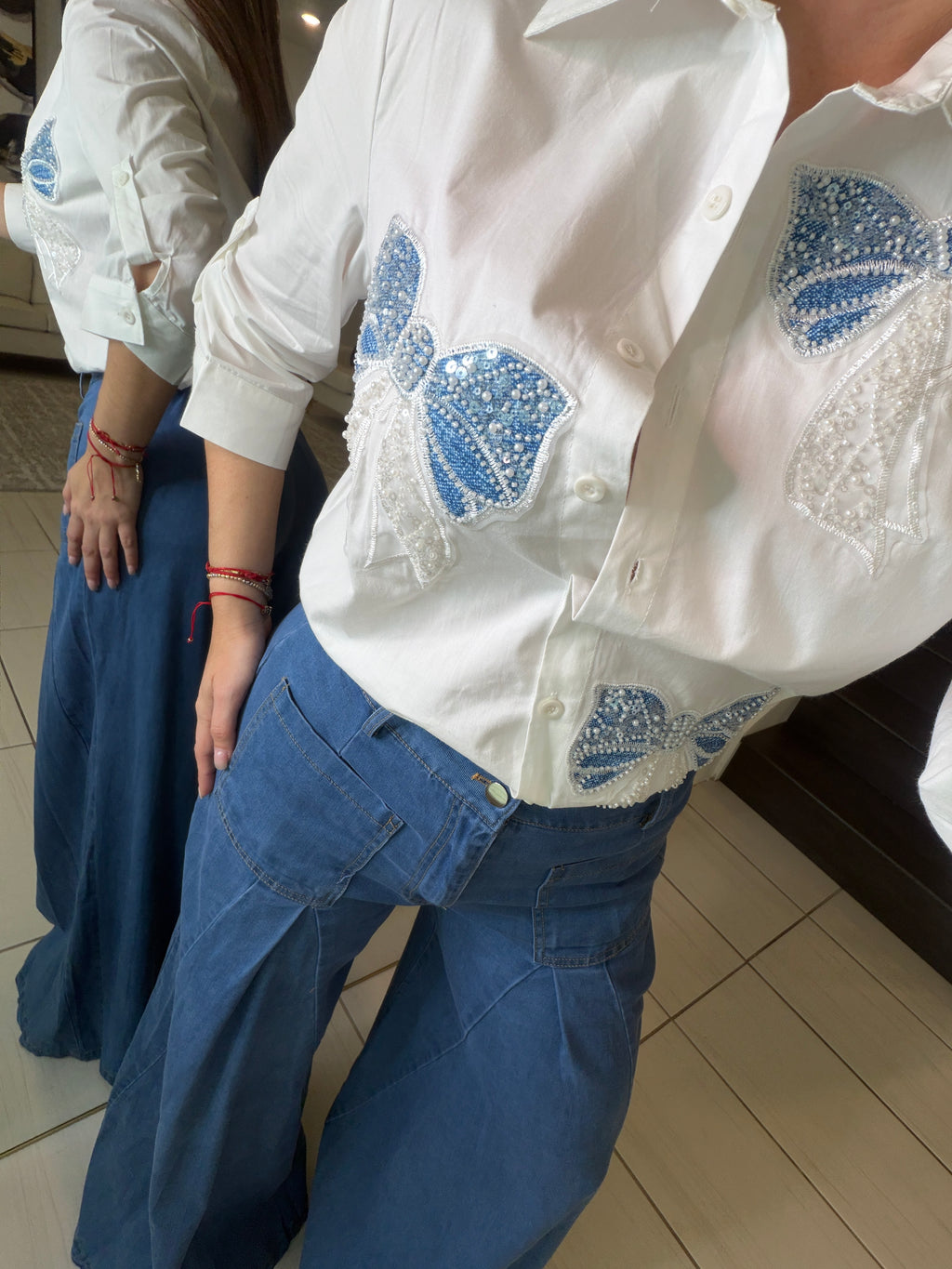 Sweet Bows White Shirt