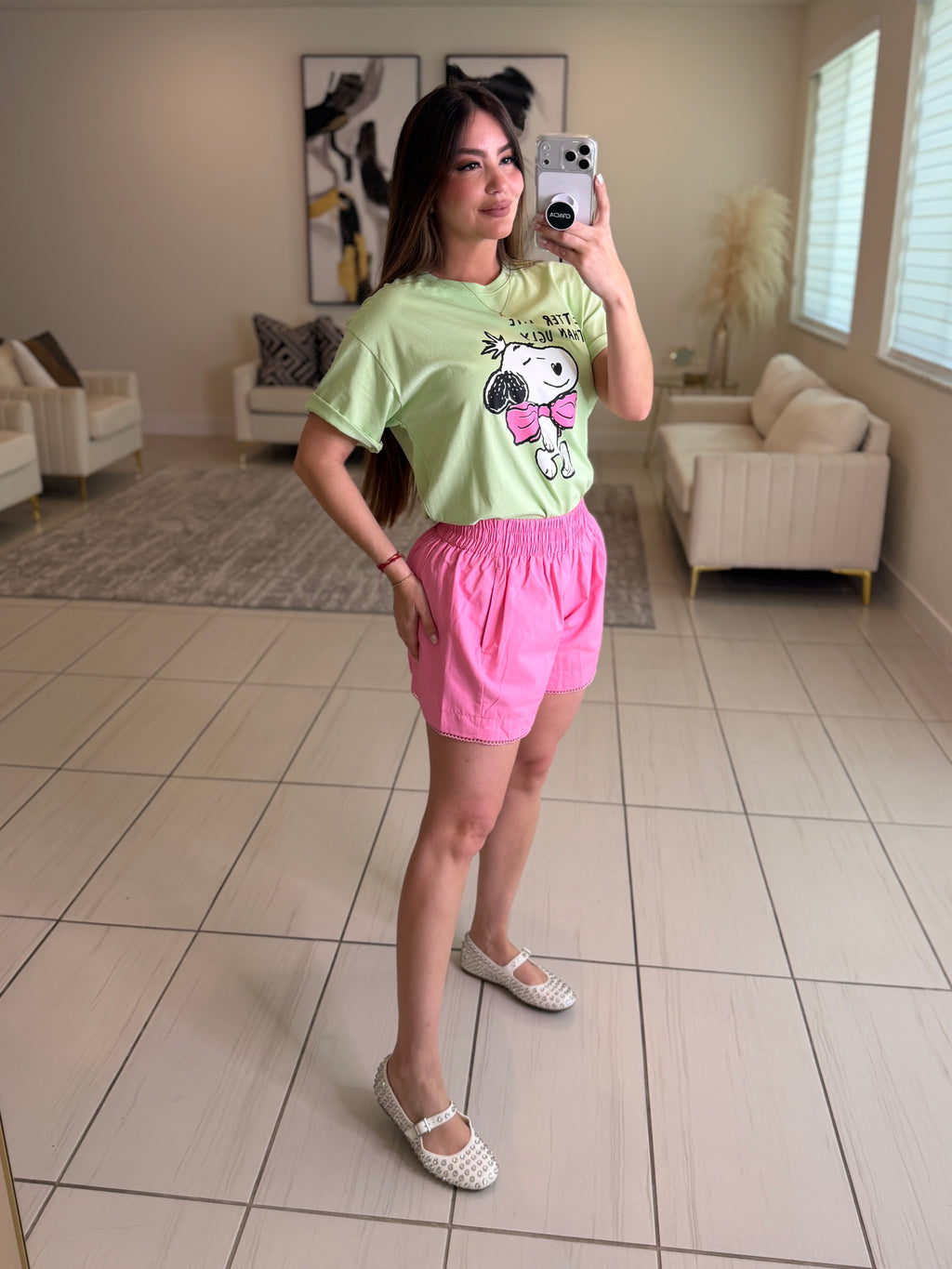 Divine Flare Pink Shorts