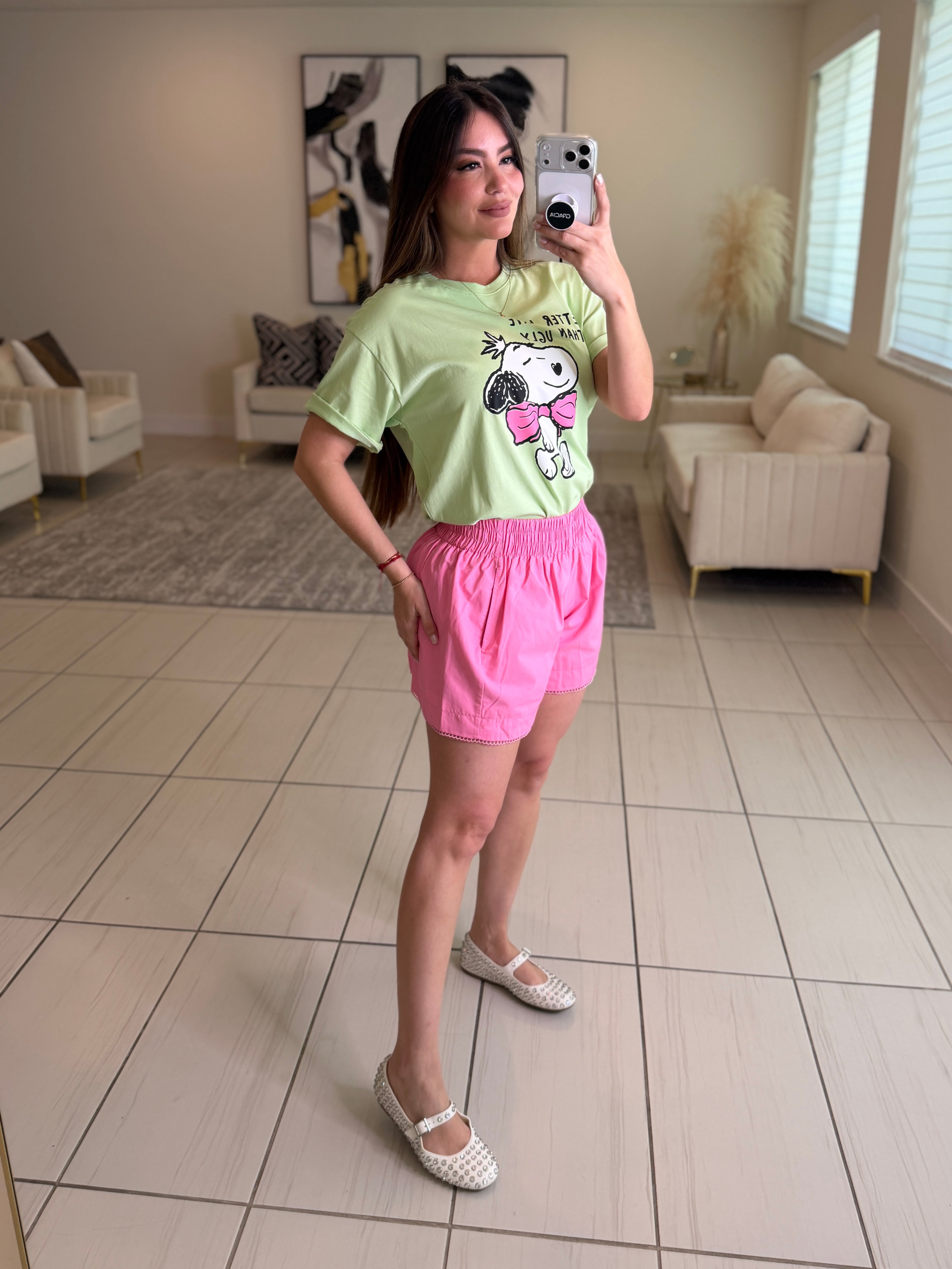 Divine Flare Pink Shorts