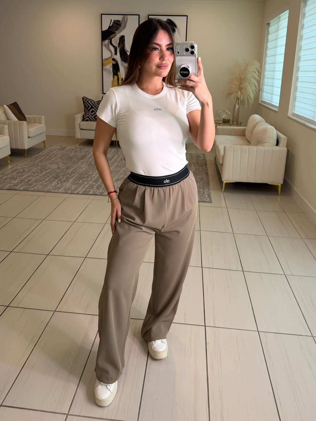 Suit Up Halo Taupe Pants