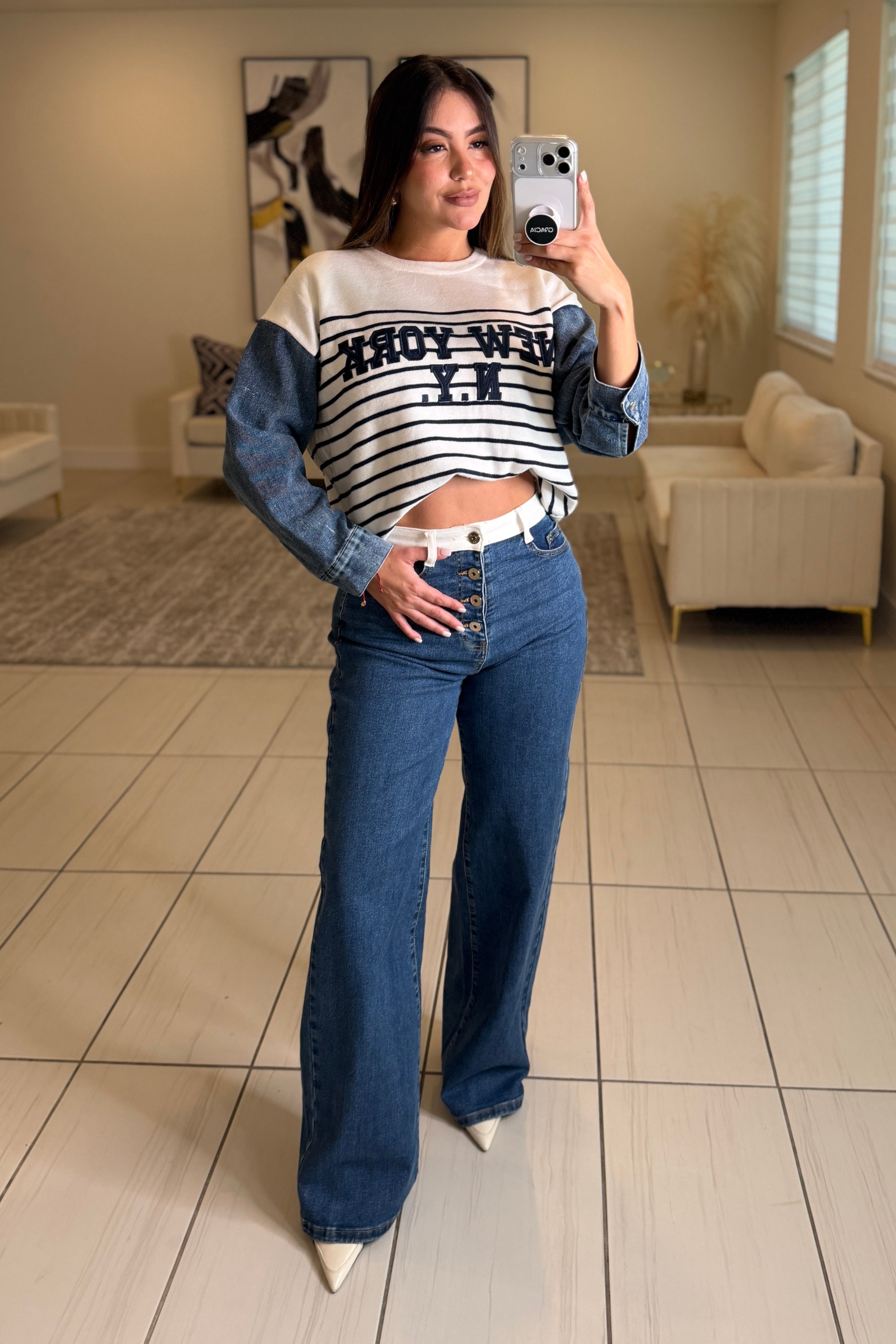 Elevated Essential Blue Denim Pants