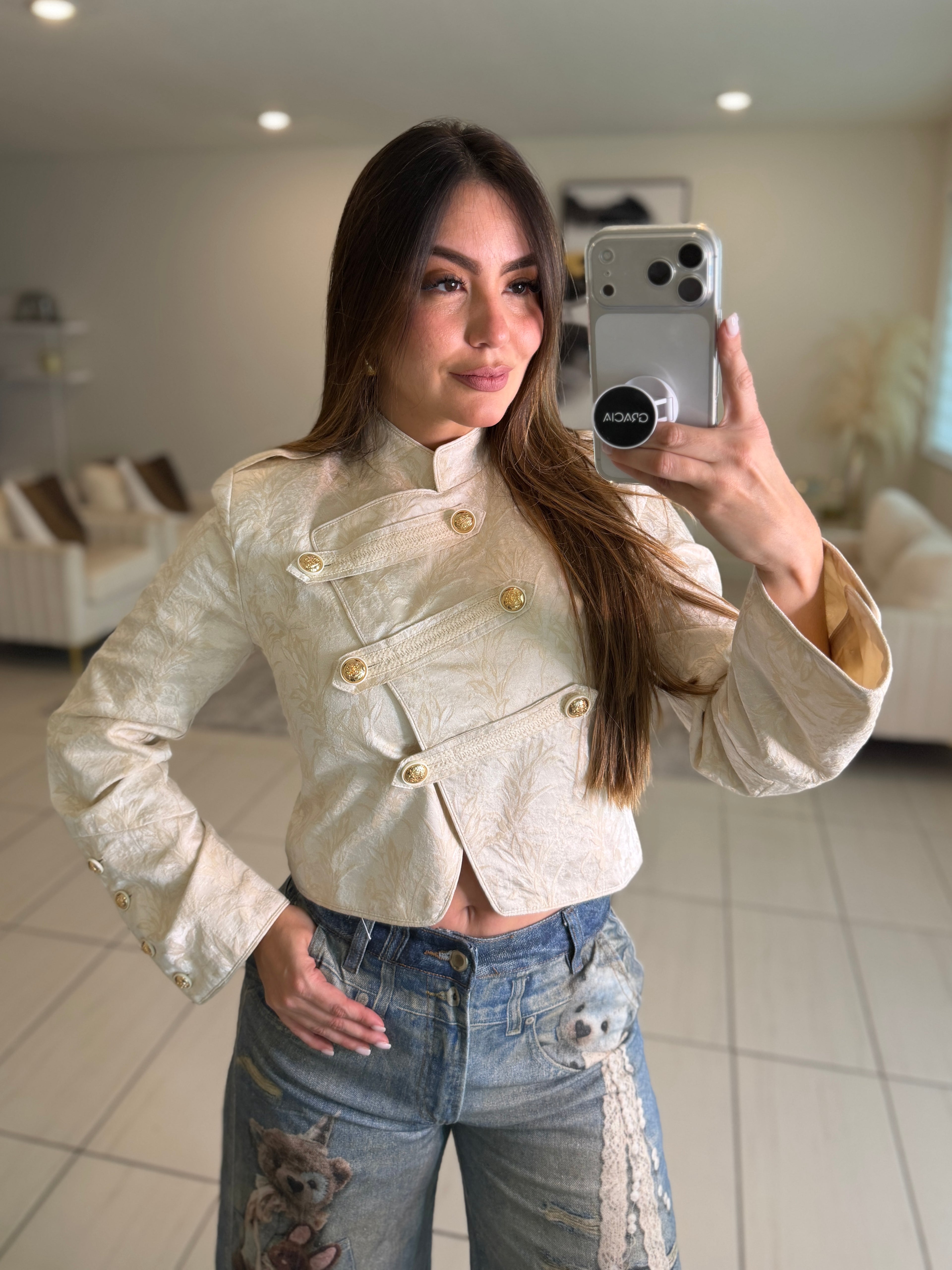 Napoleon Assym Beige Jacket