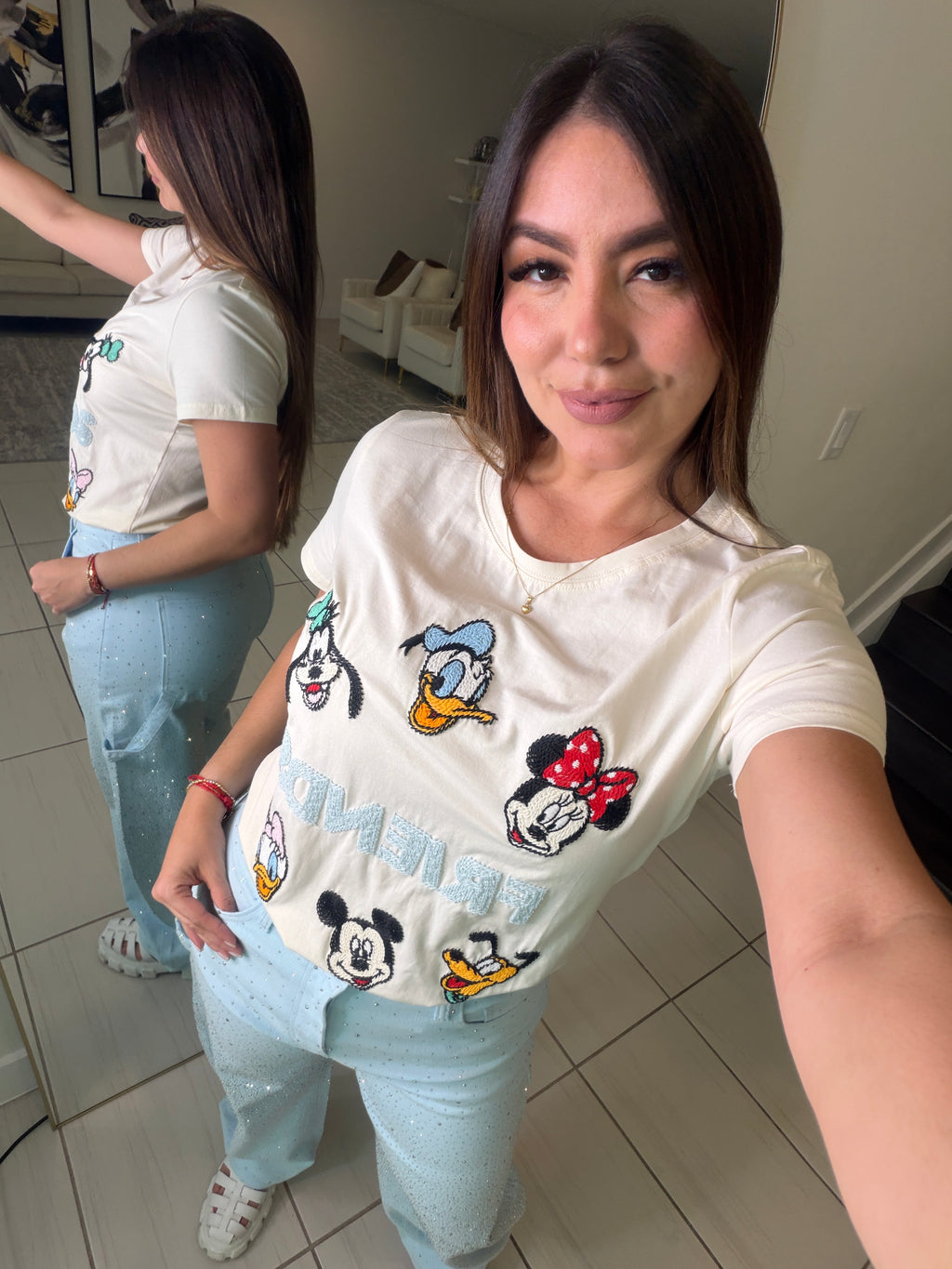 Funny Friends Beige Tshirt