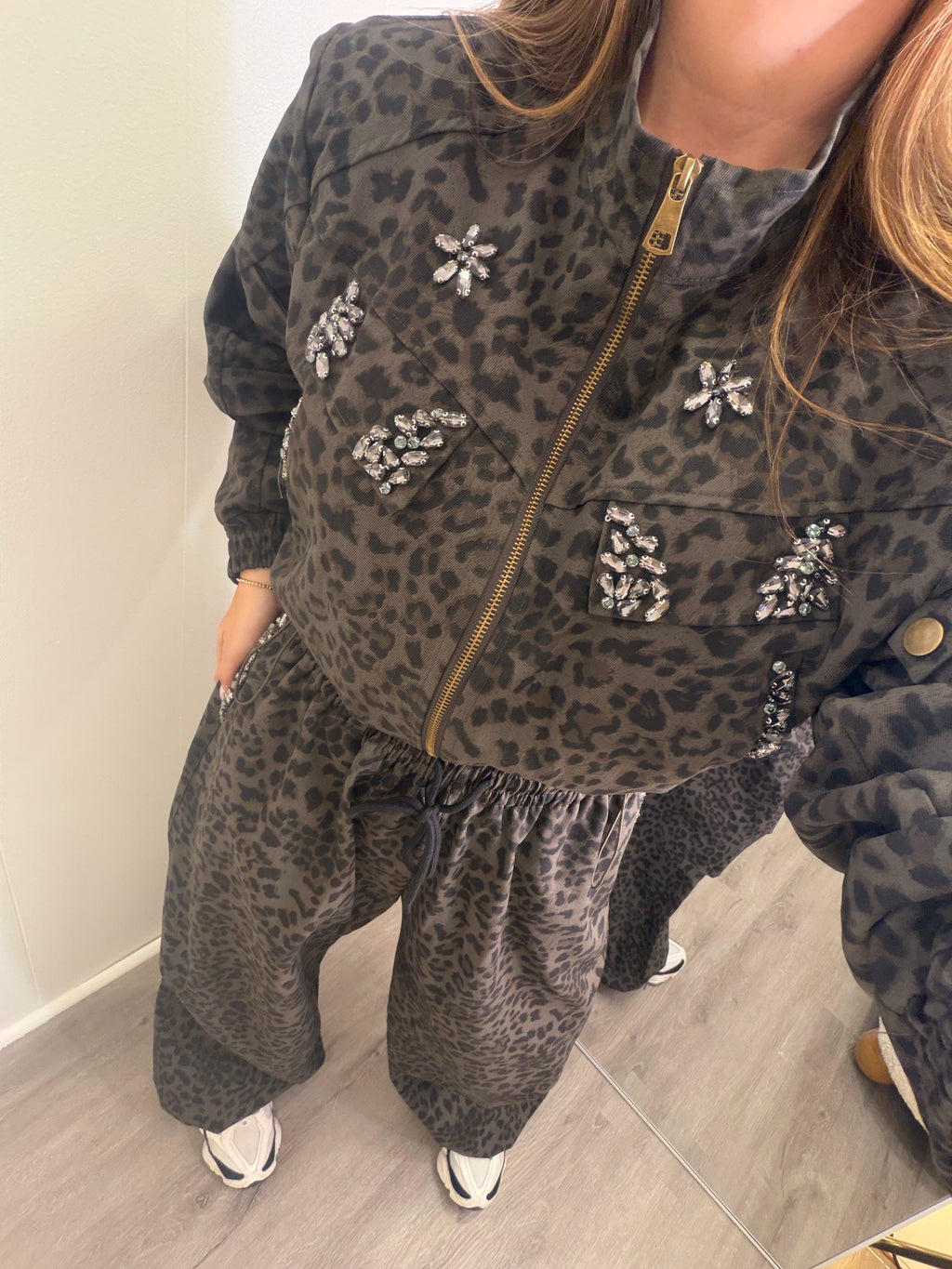Dark Diva Leopard Print Pant Set