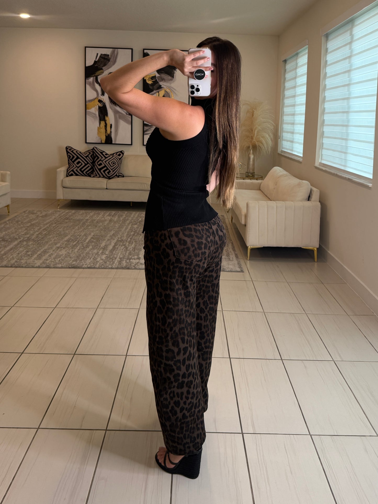 Savage Leopard Barrel Pants
