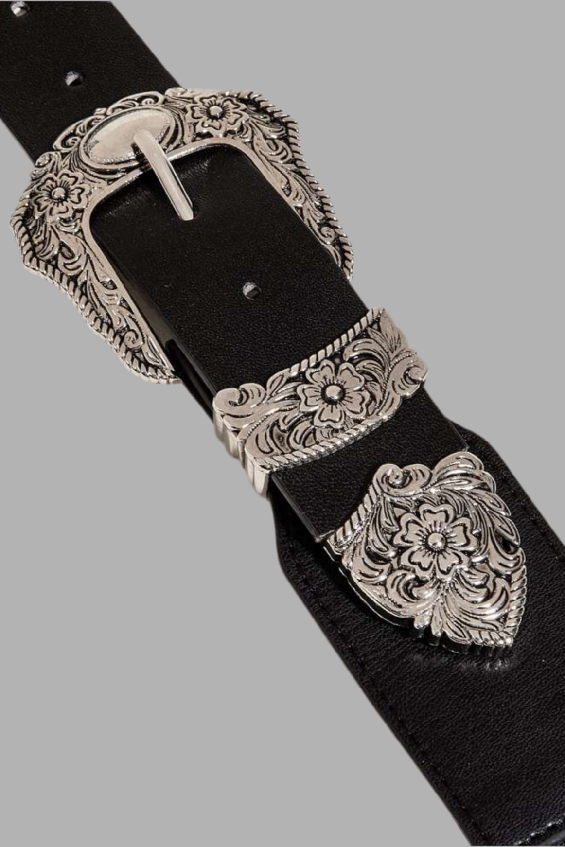 Texan Black Elastic Belt