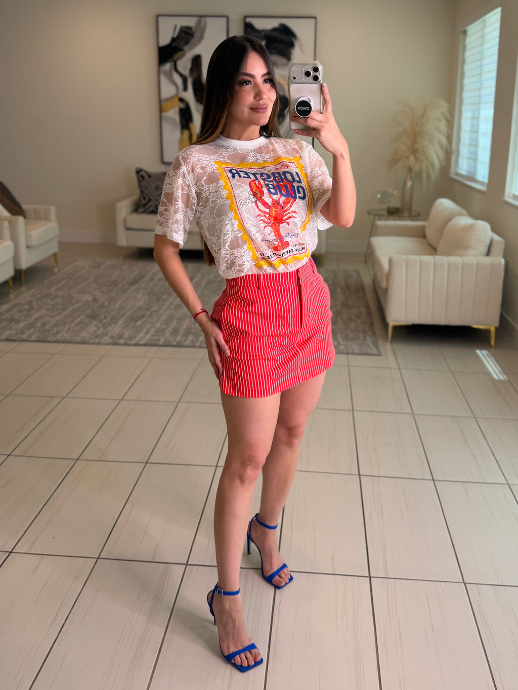 Lobster Club White Tshirt