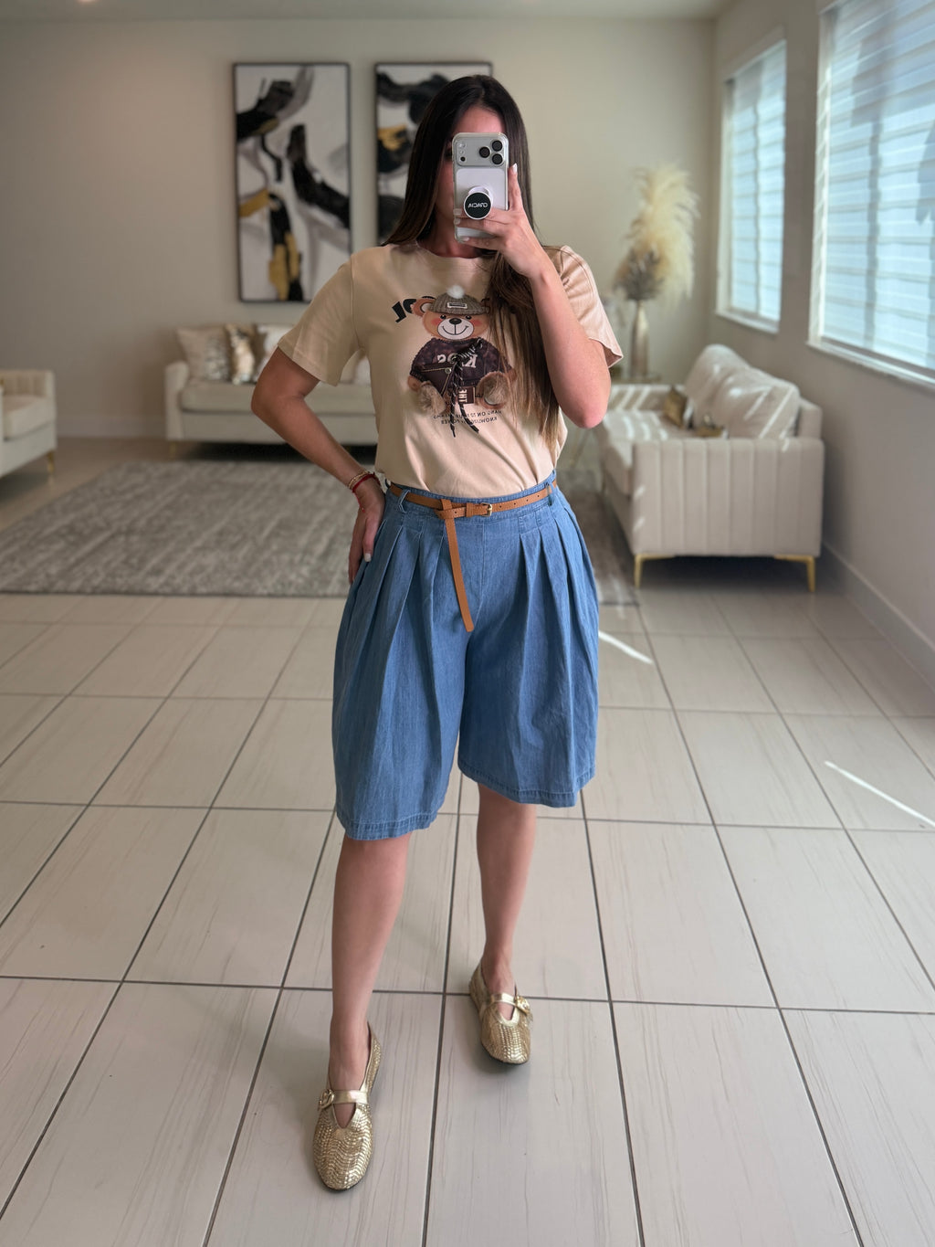 Refined Motion Blue Denim Short