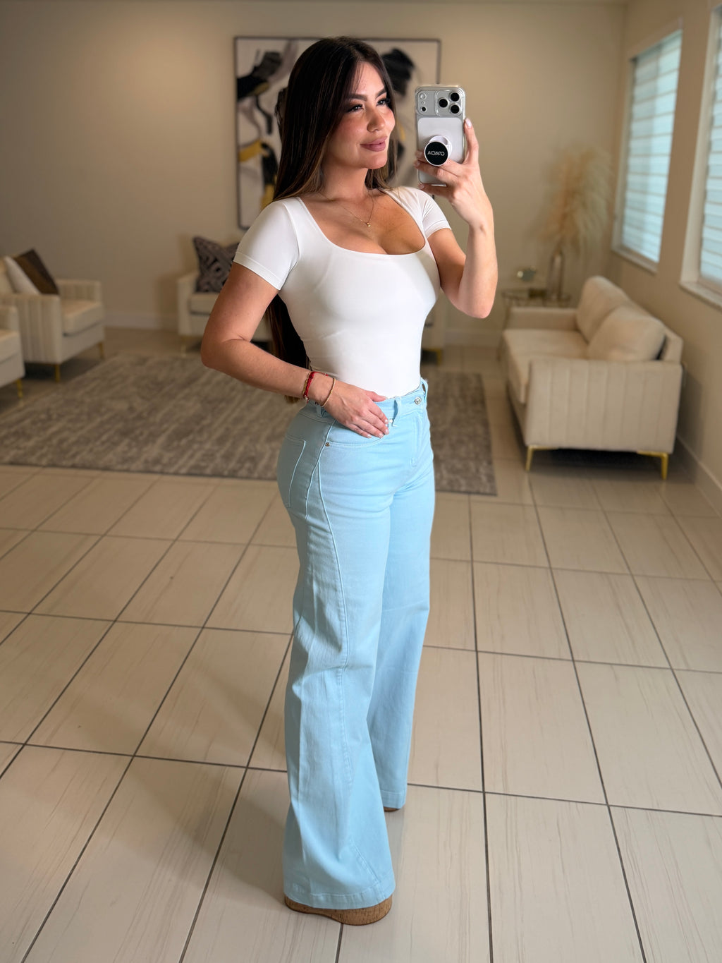 Spring Time Light Blue Pants