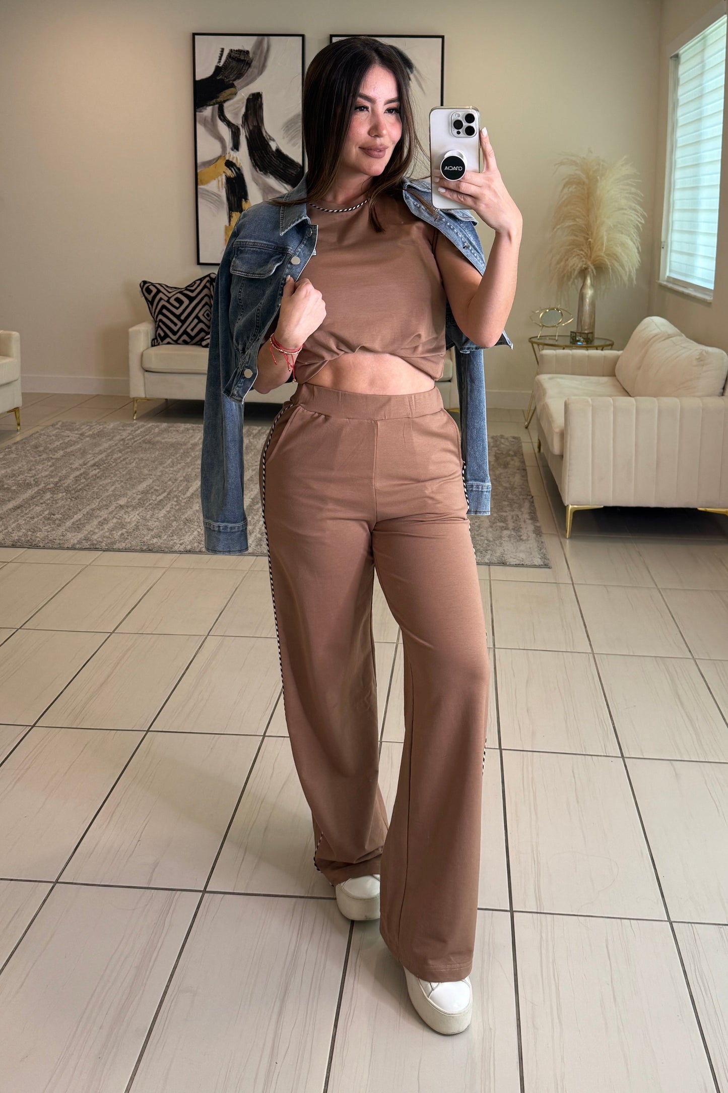 Iconic Muse Khaki Pant Set