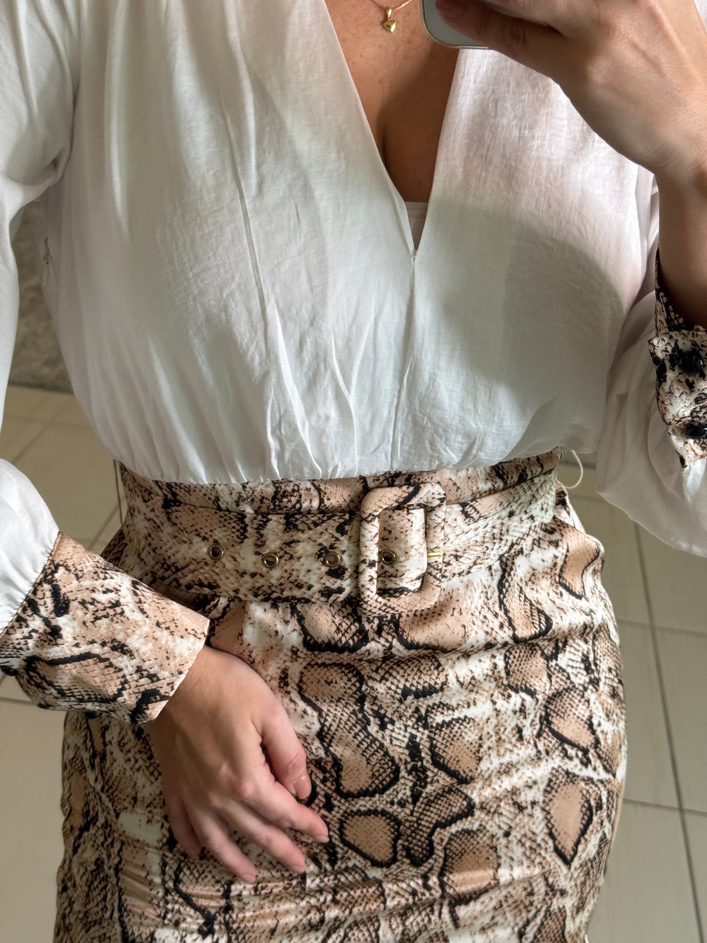 Viper Desire White Maxi Dress