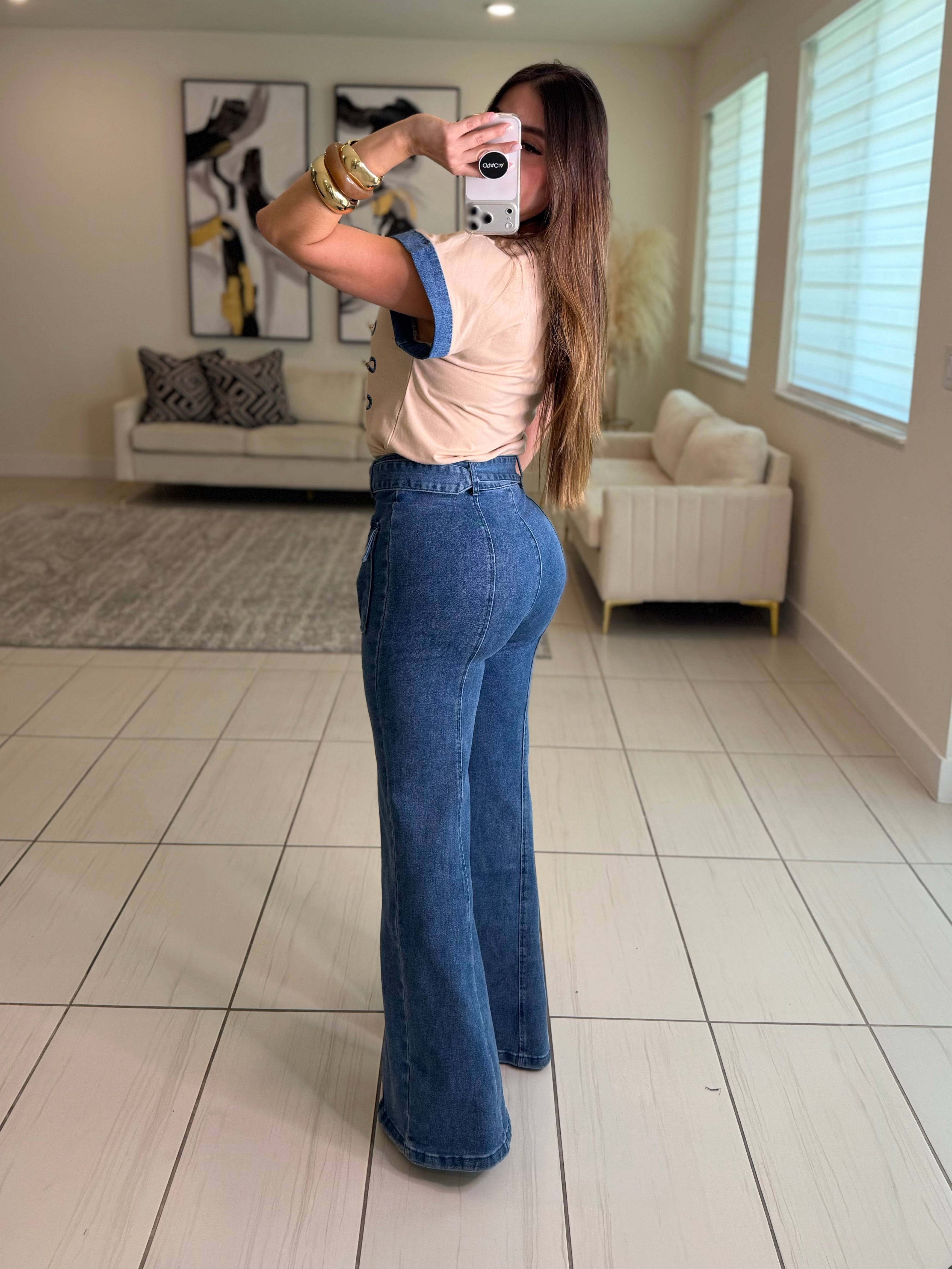Napoleon Contrast Beige Top