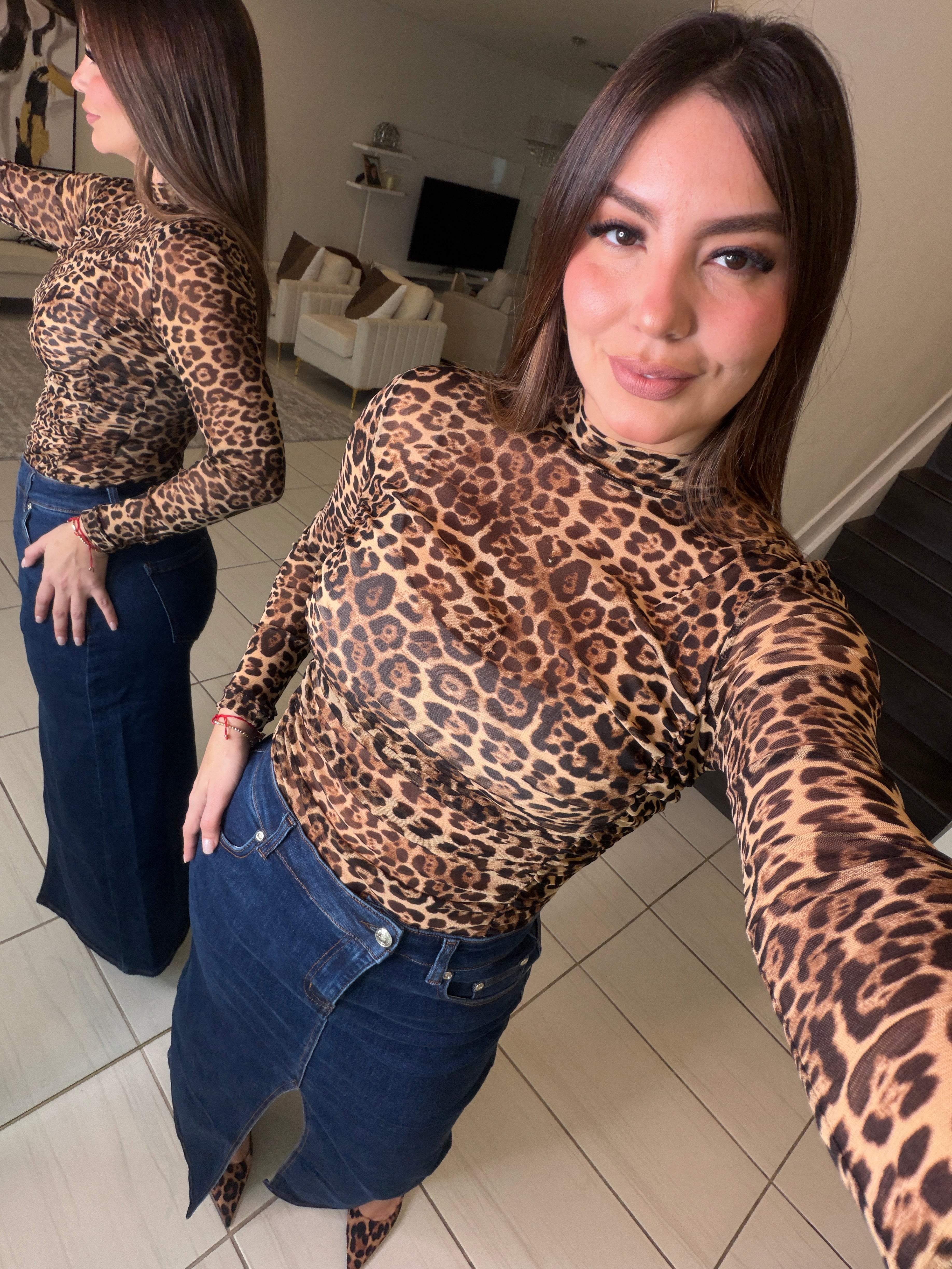 Wild Passion Leopard Print Bodysuit