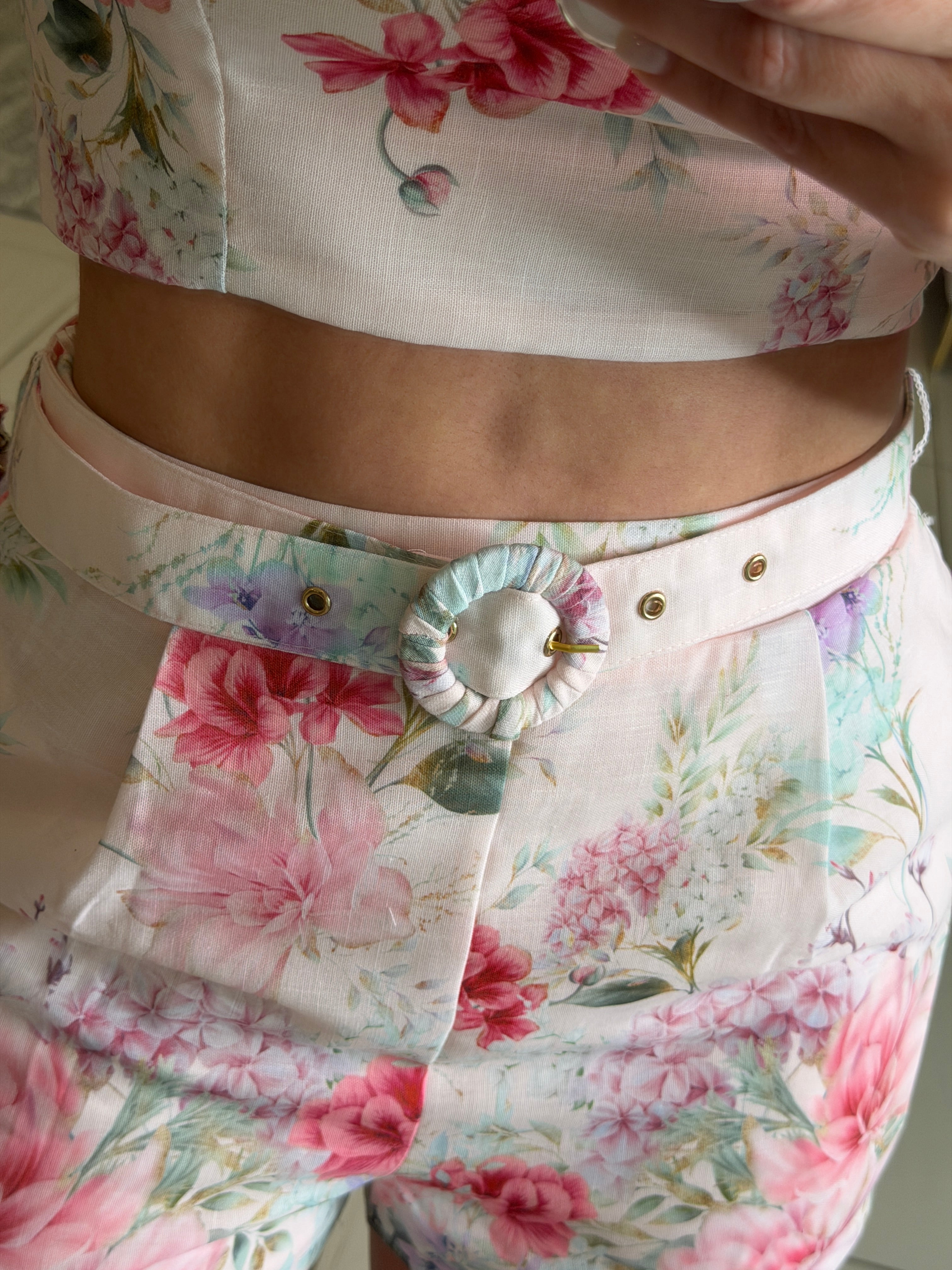 Sweetest Floral Pink Short Set
