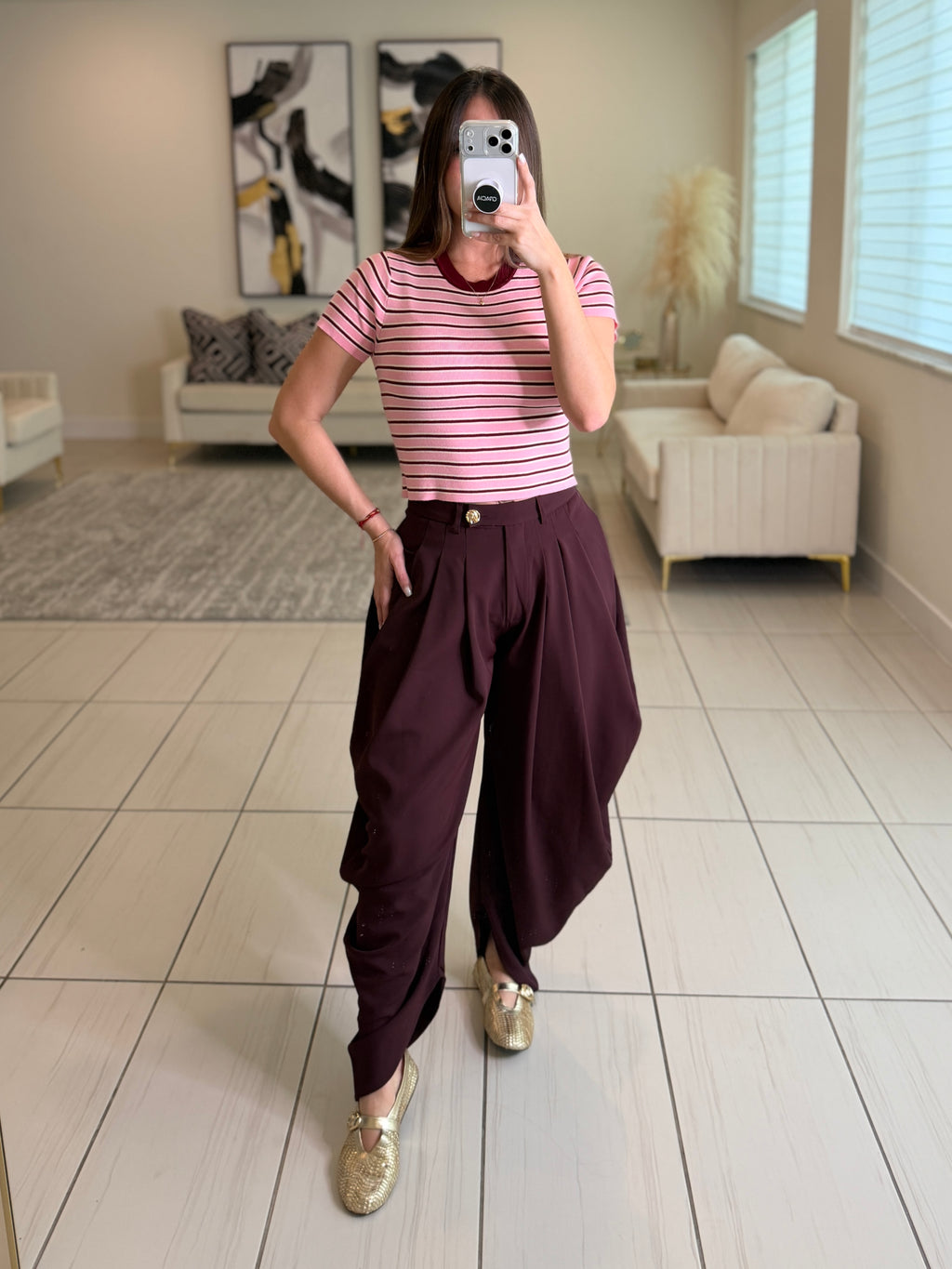 Sweet Stripes Pink Top