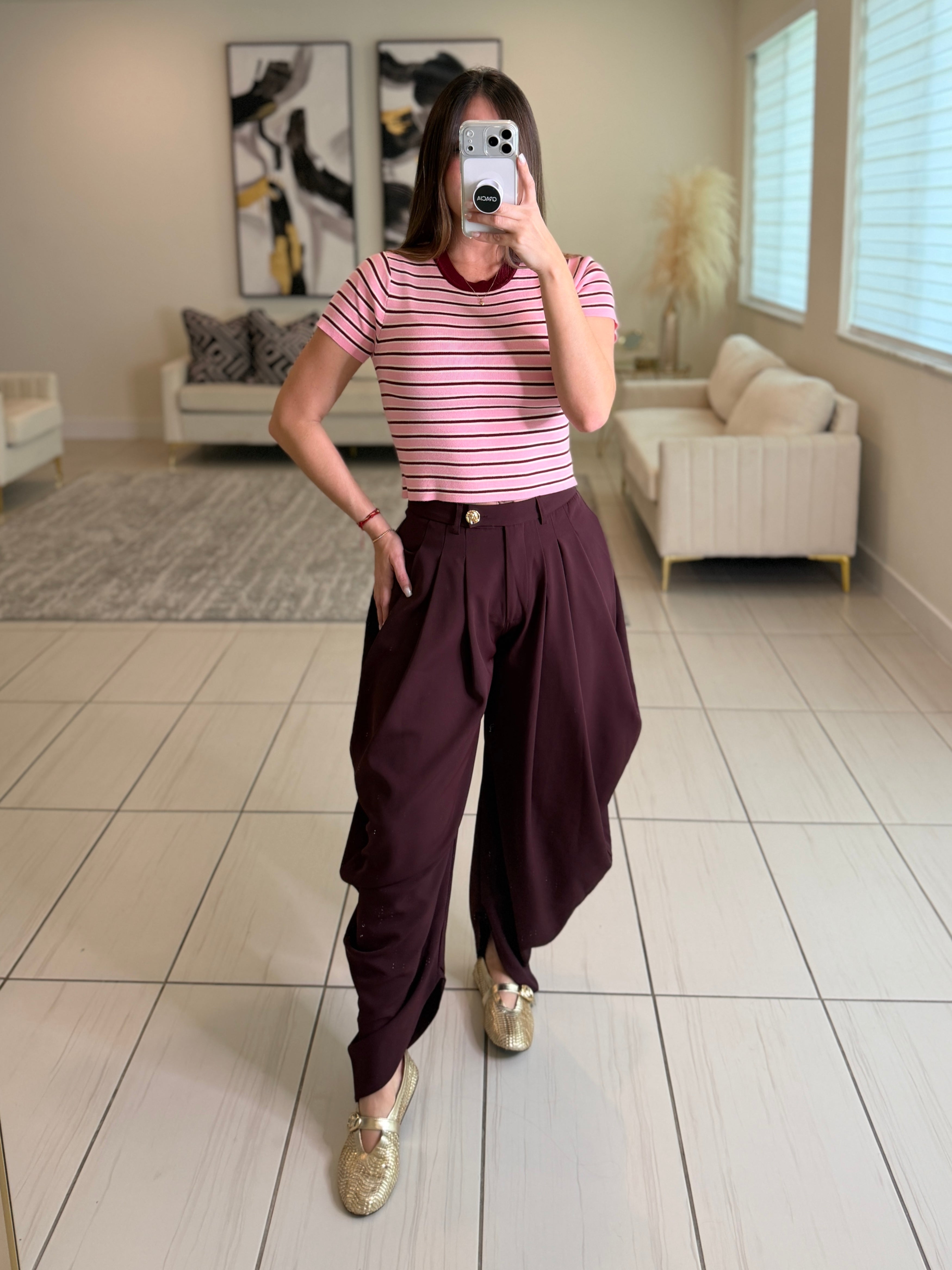 Sweet Stripes Pink Top
