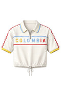 Tri Color Colombia White Tshirt