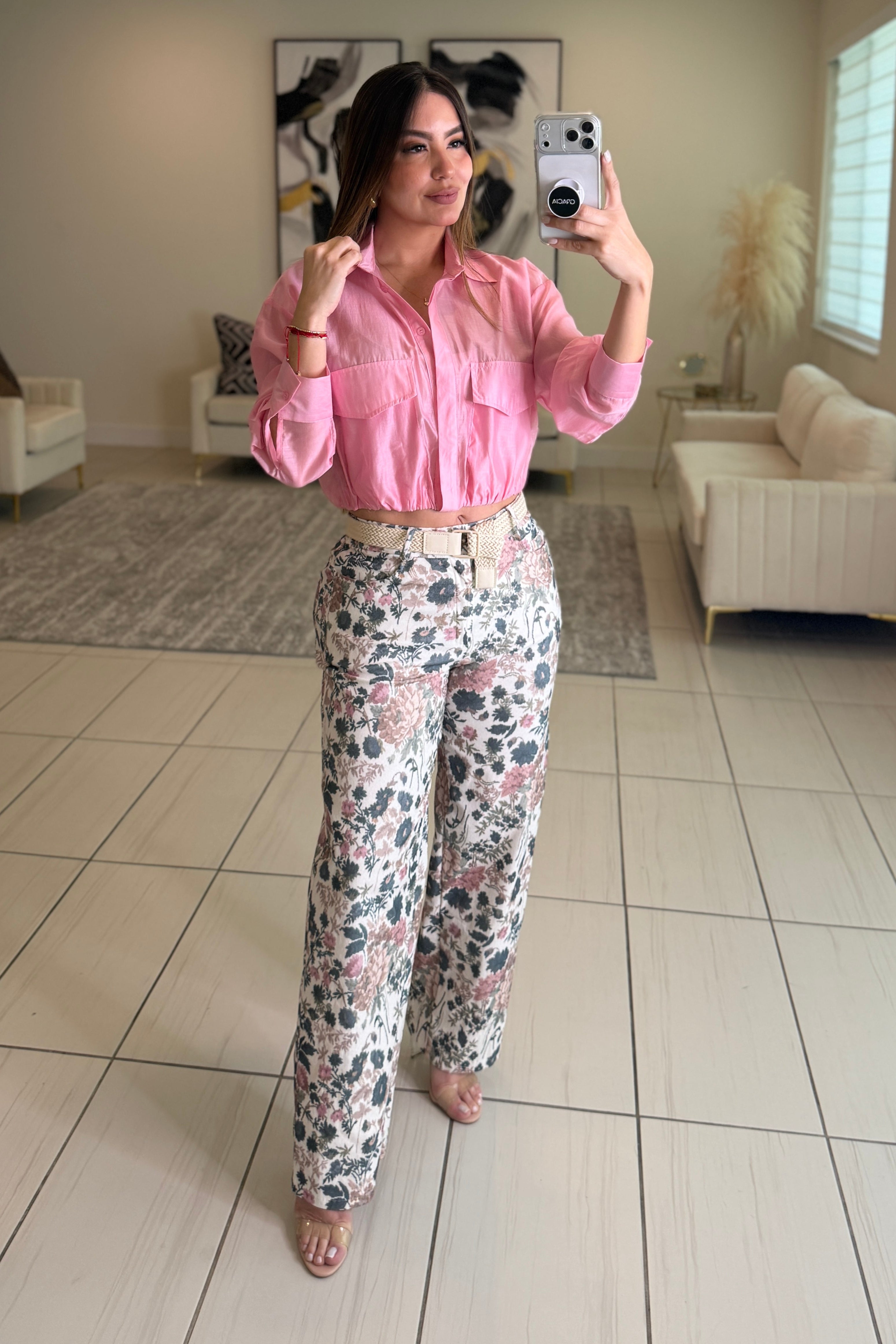 The Everyday Ease Pink Shirt