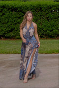 Ascension Plunge Halter Dress