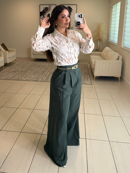 Gravity Flow Balloon Green Pants