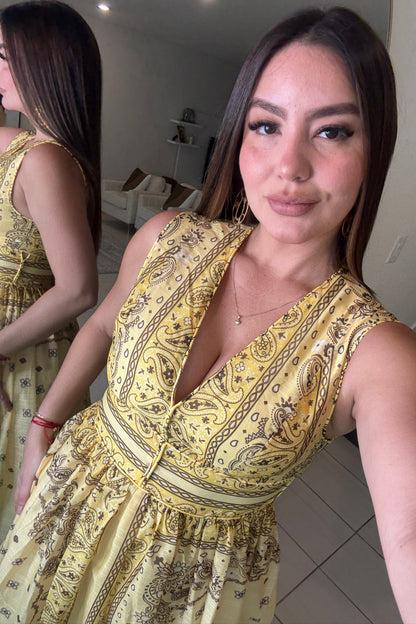 Enchanted Yellow Maxi Dress