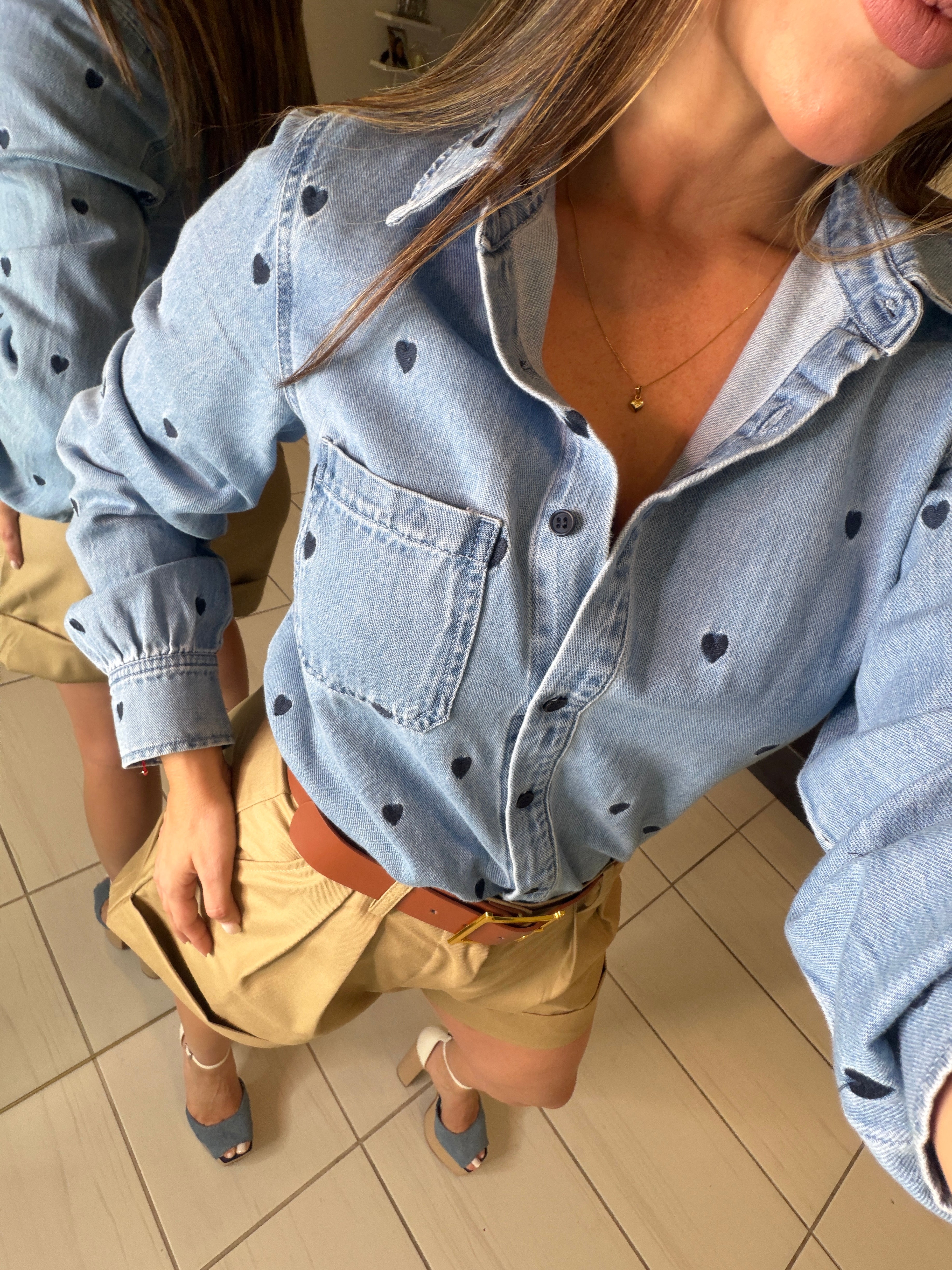 Muse Of Hearts Denim Shirt