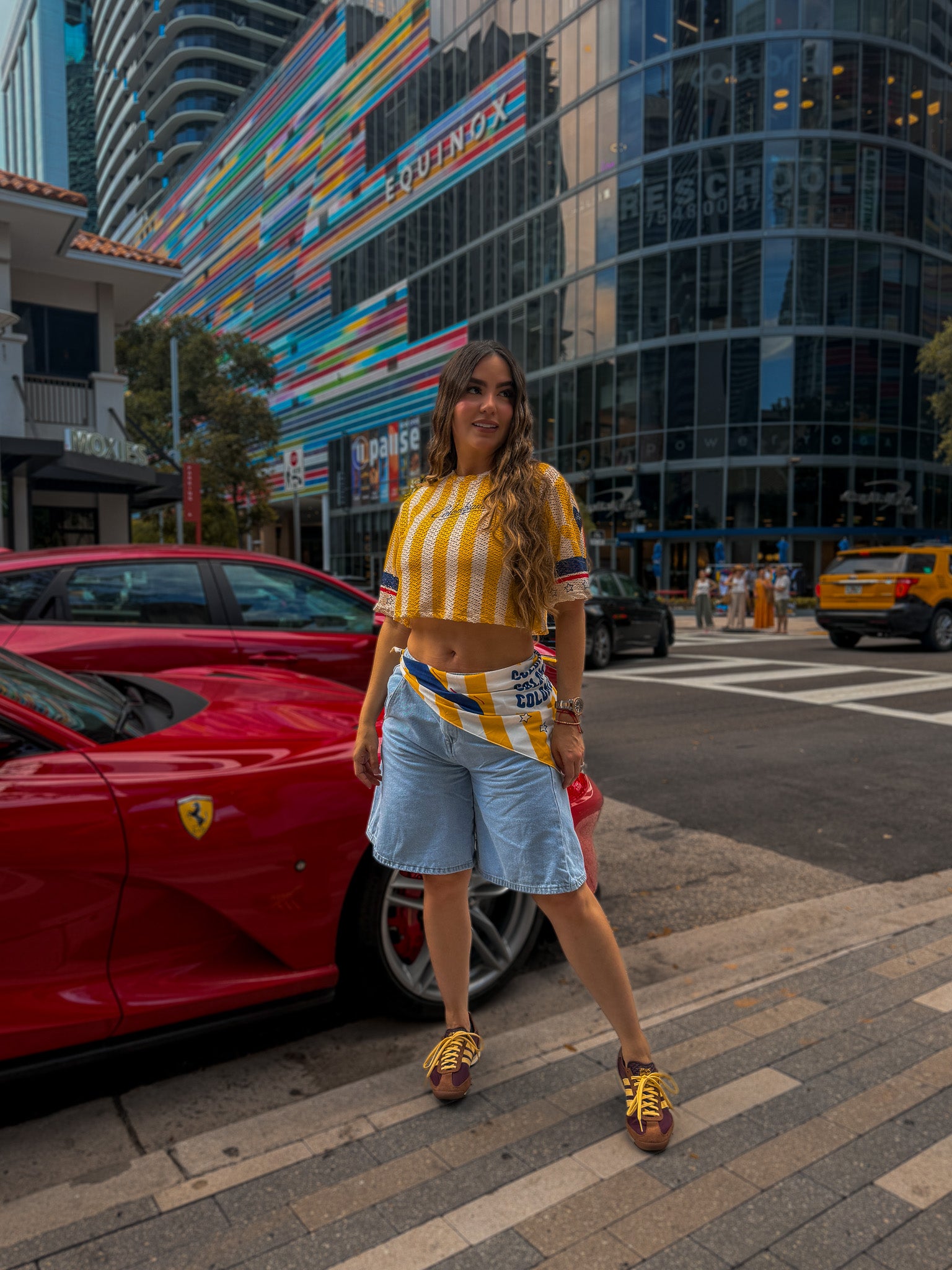 Colombiana Style Yellow CropTop Combo