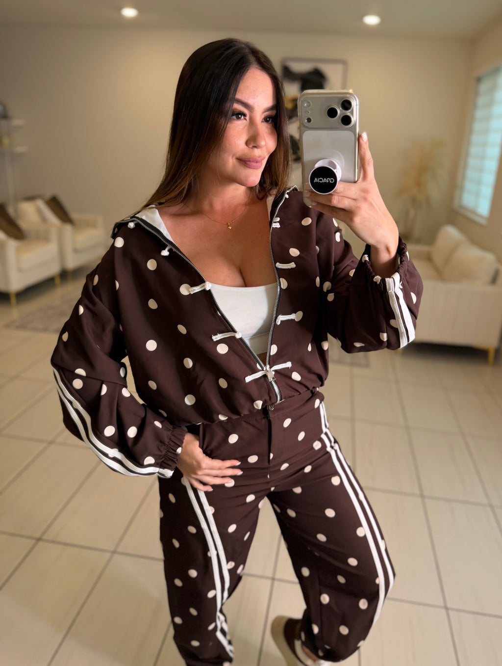 Oriental Polka Muse Brown Set