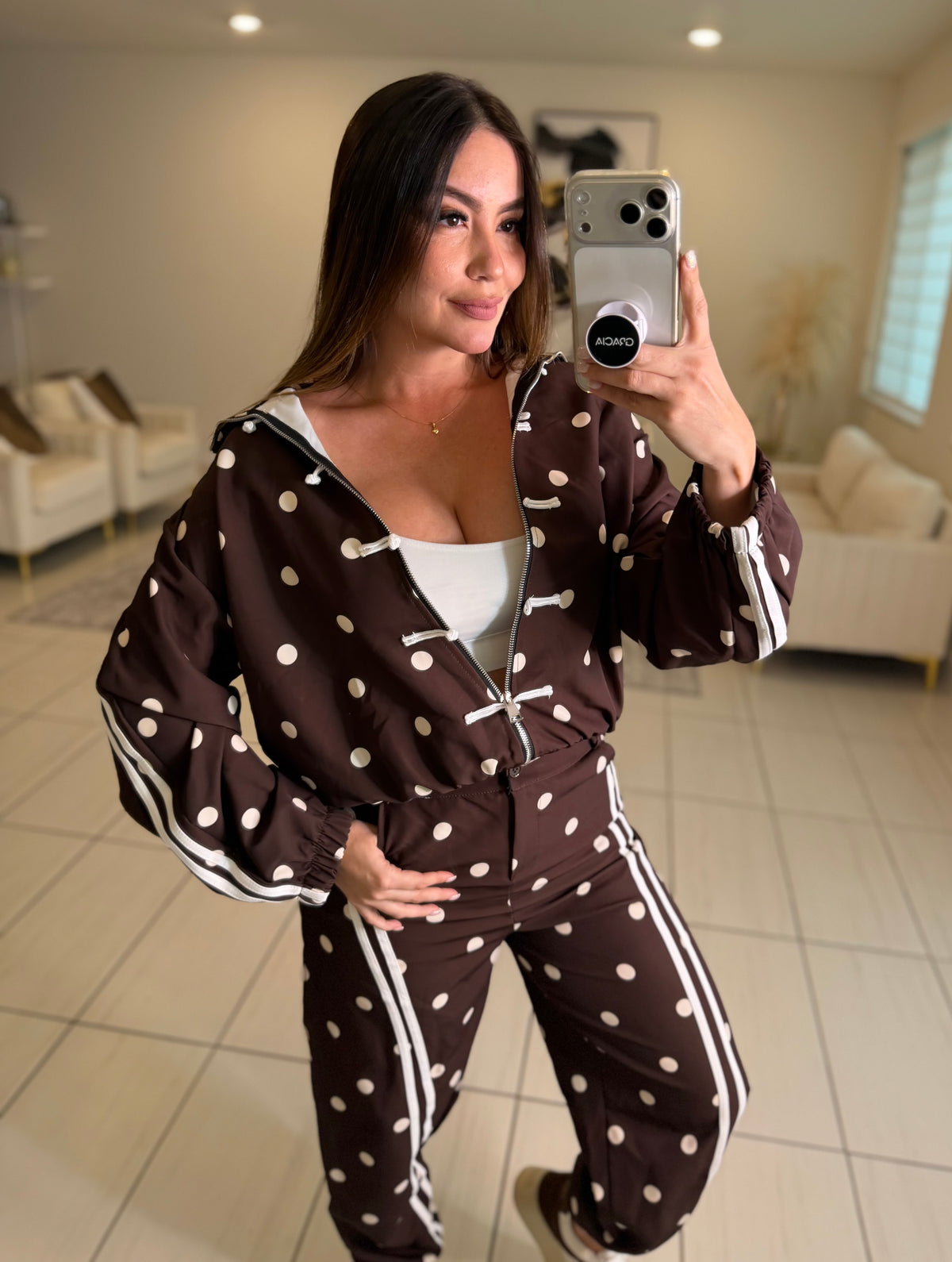 Oriental Polka Muse Brown Set