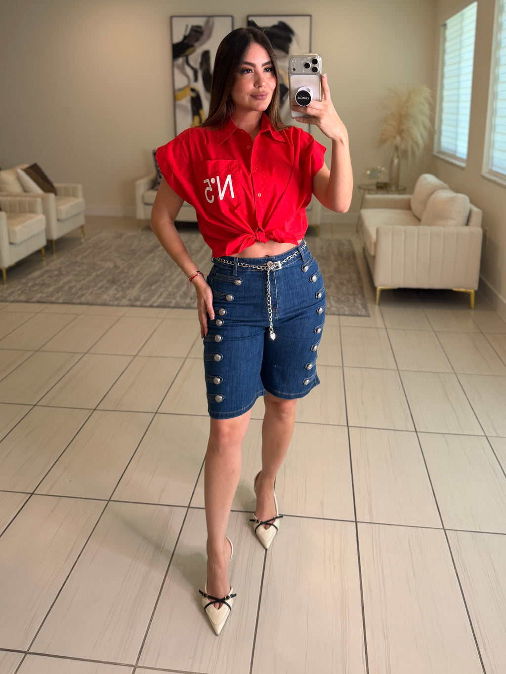 Charming Red Shirt