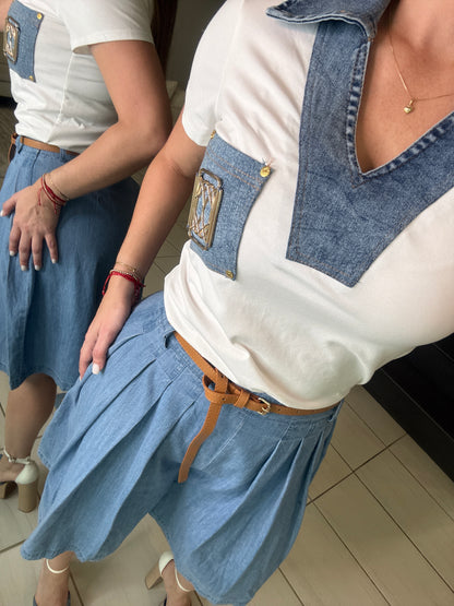 Refined Motion Blue Denim Short