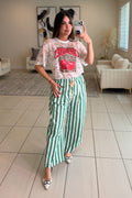 Cabana Stripes Green Pants