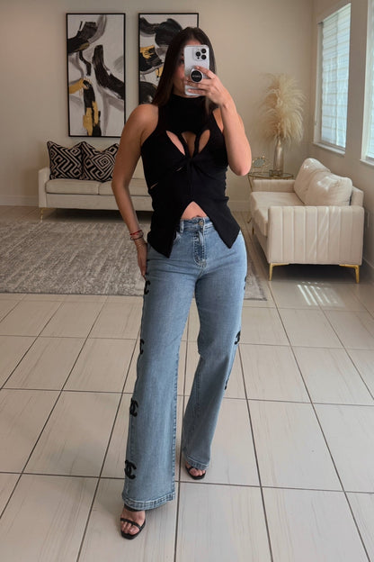 Luxe Braid Black Top