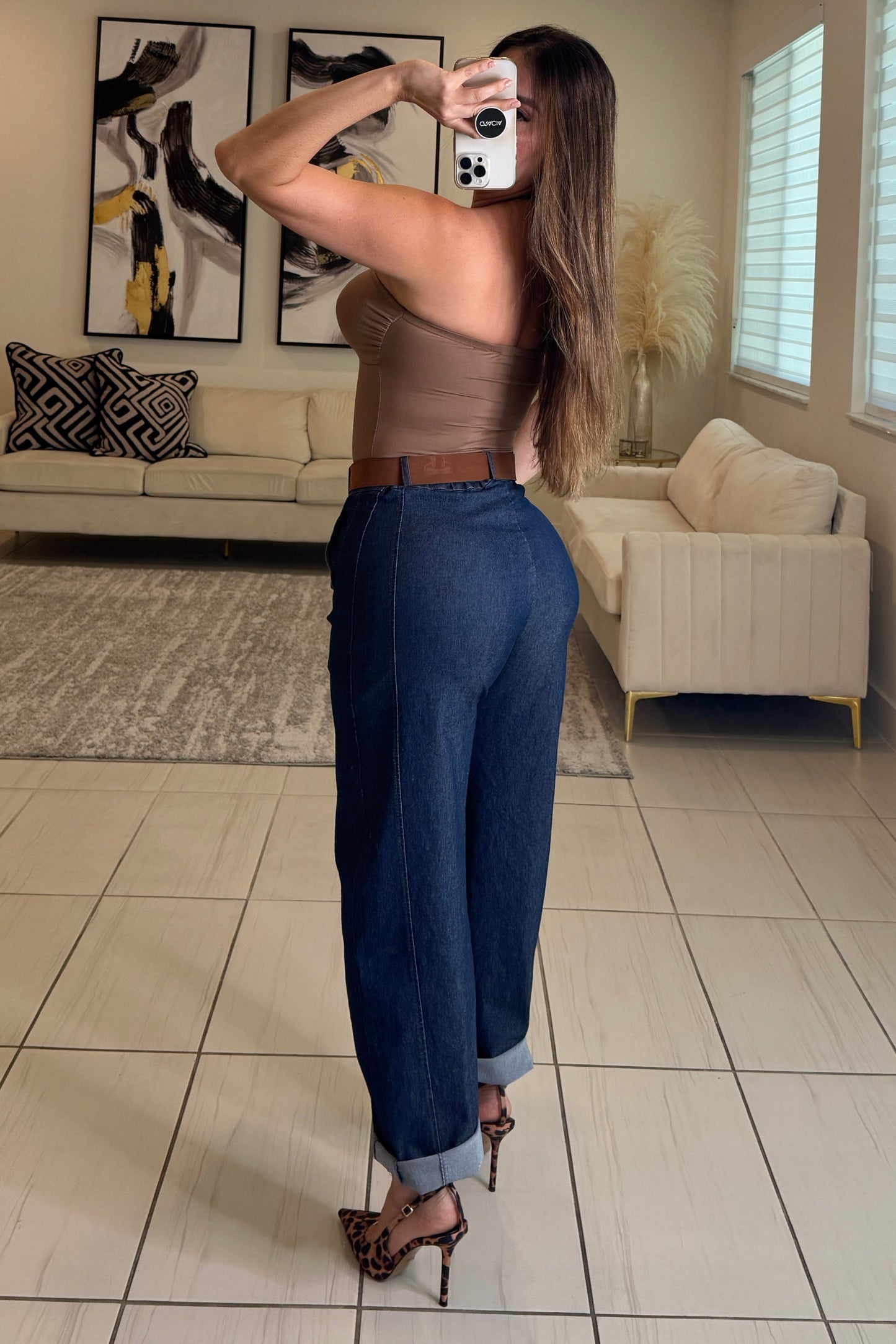 Savanna Denim Barrel Pants
