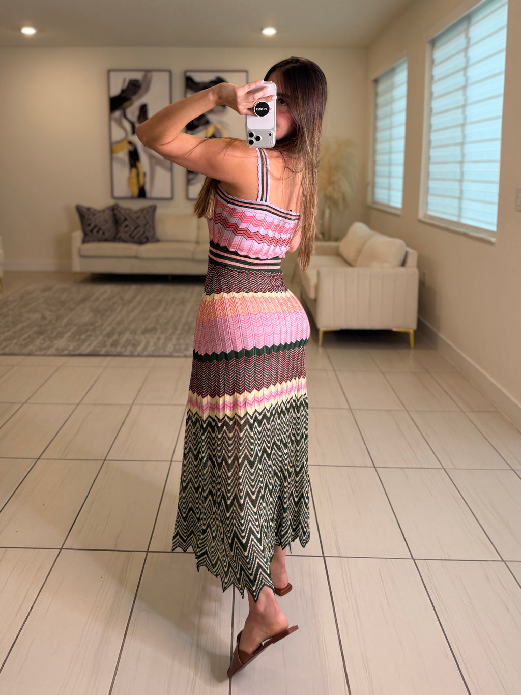 Heat Wave Colorful Knit Dress