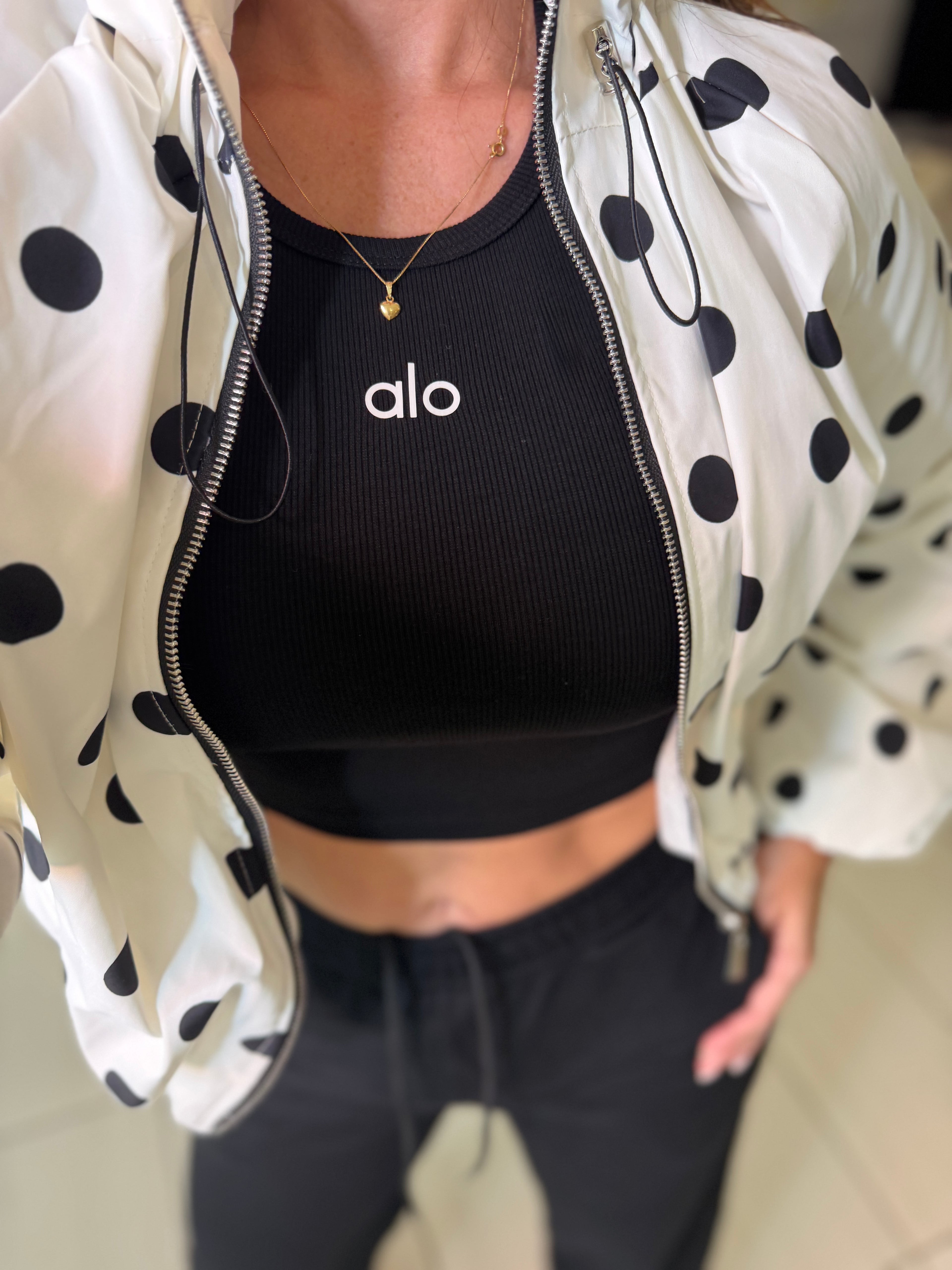 Polka Muse White Bomber Jacket