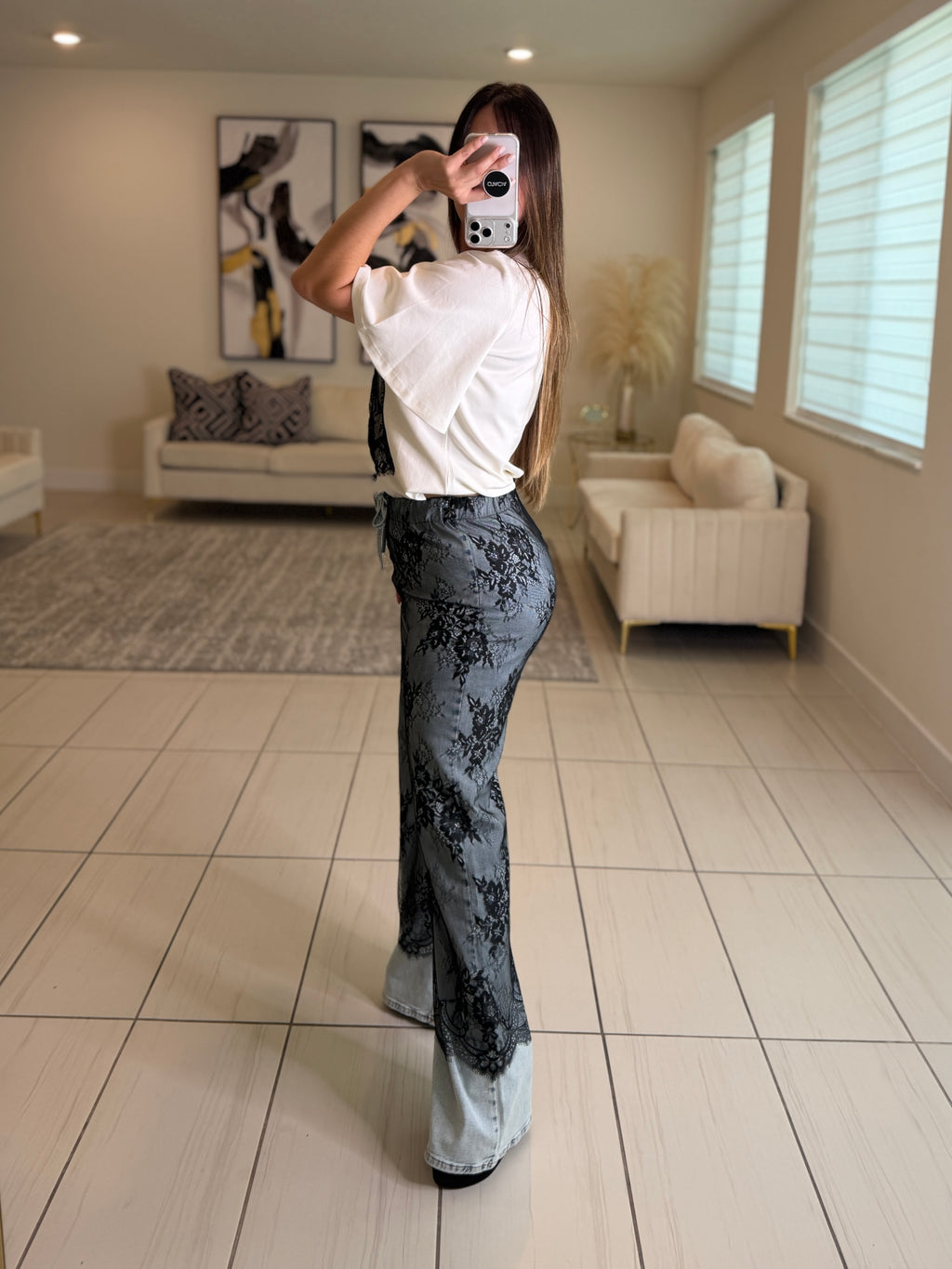 Luxe Lace Corset White Top