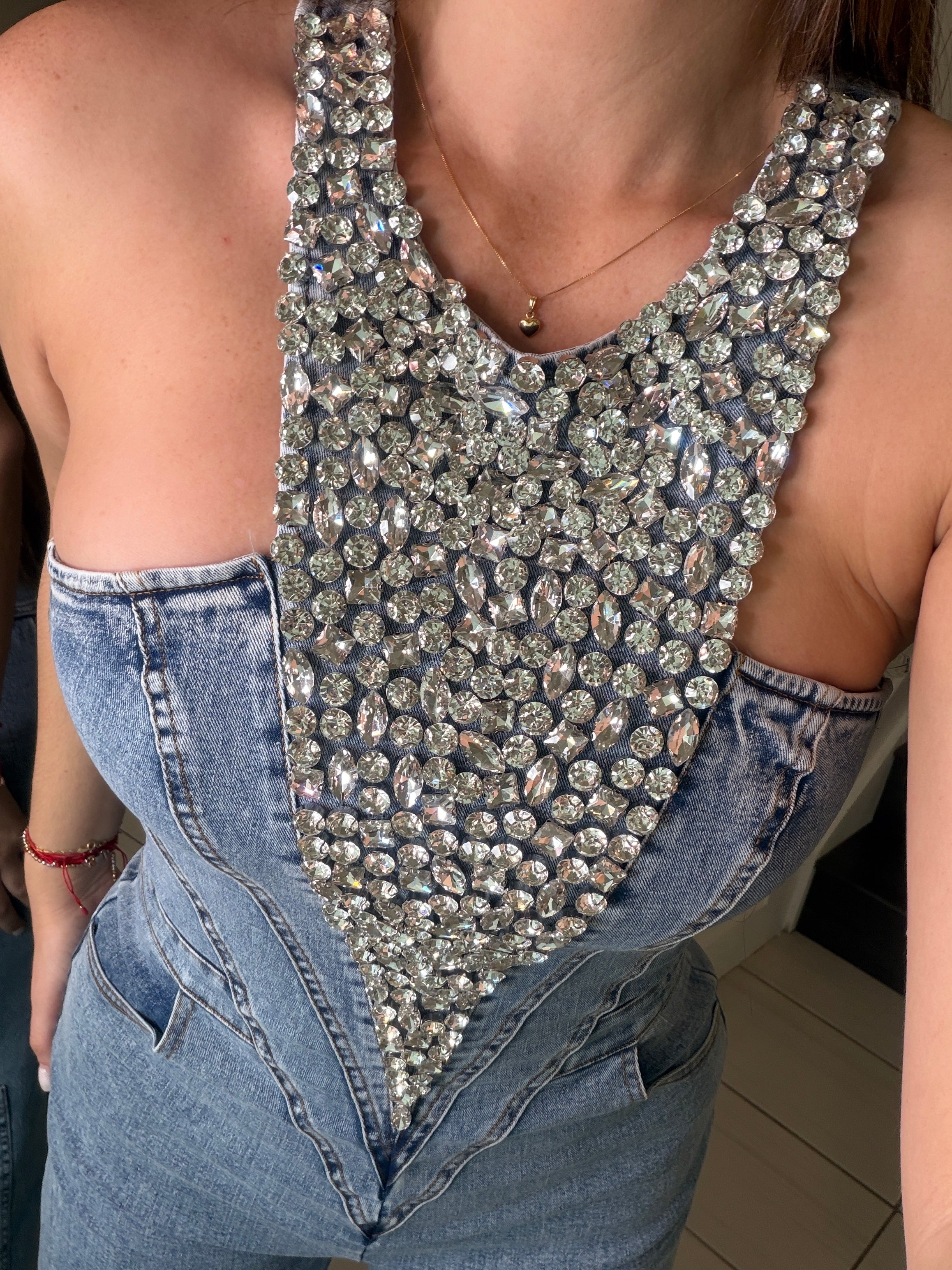 Divine Incantation Denim Jumpsuit