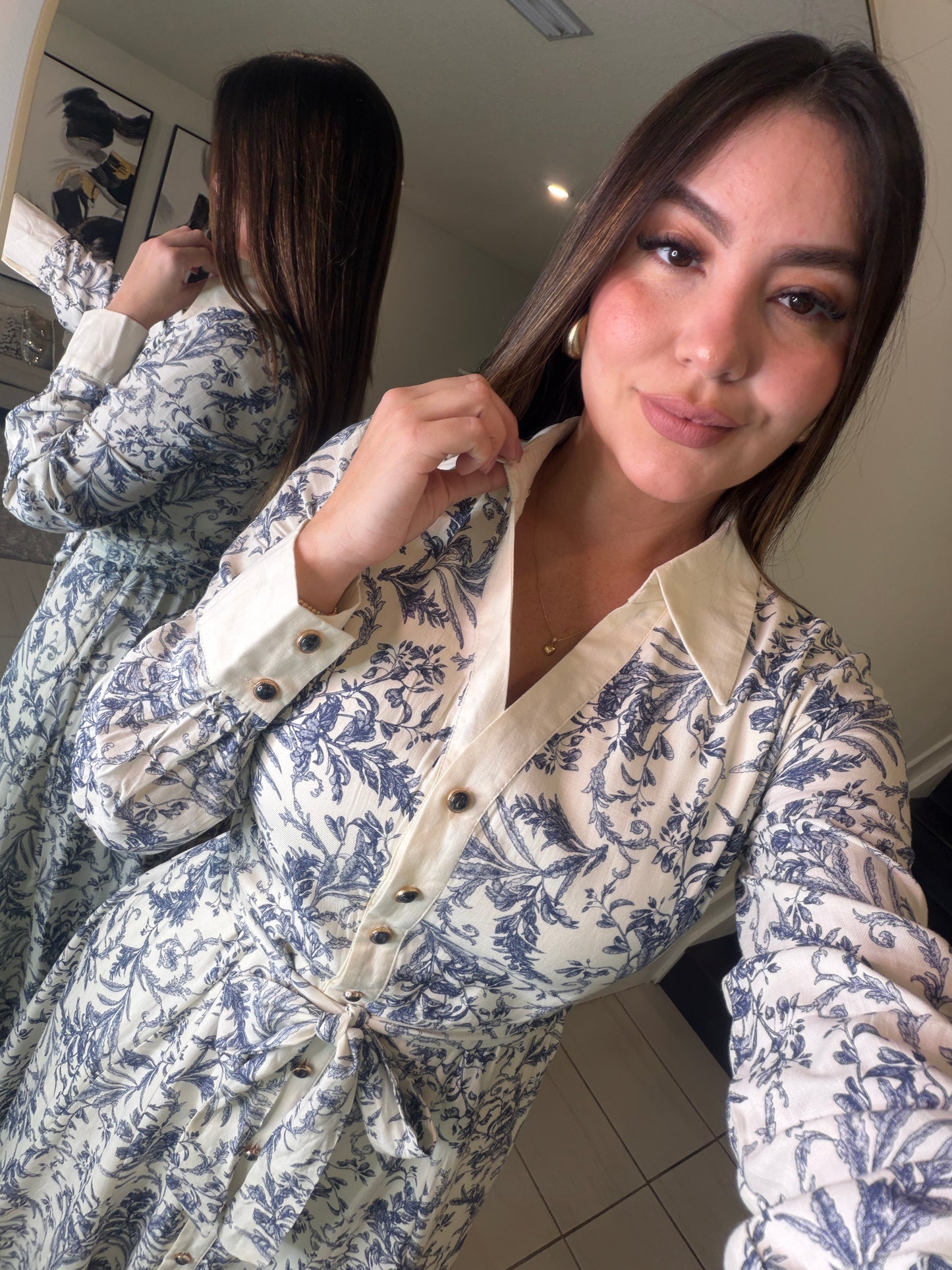 Power Stance Beige Maxi Dress