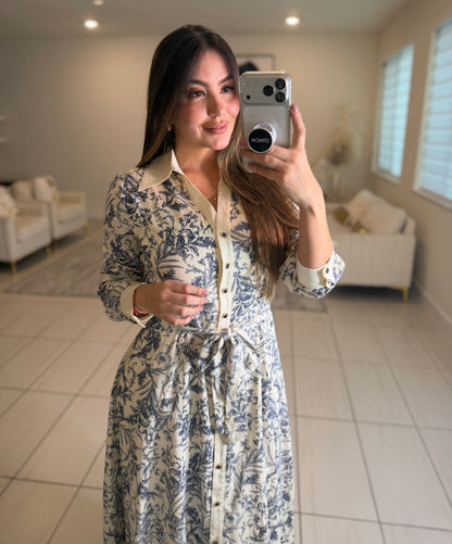 Power Stance Beige Maxi Dress