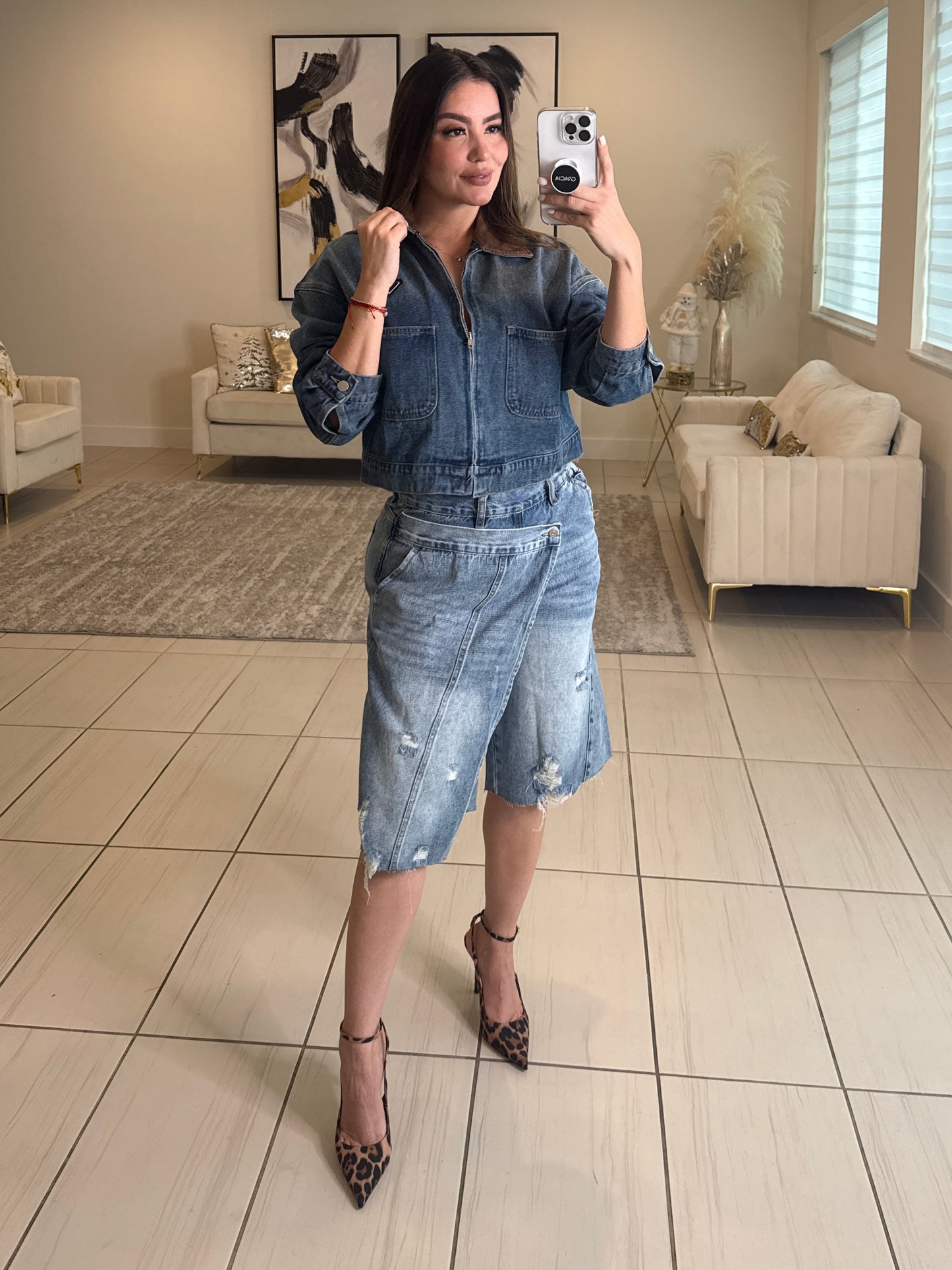 Modern Edge Denim Short