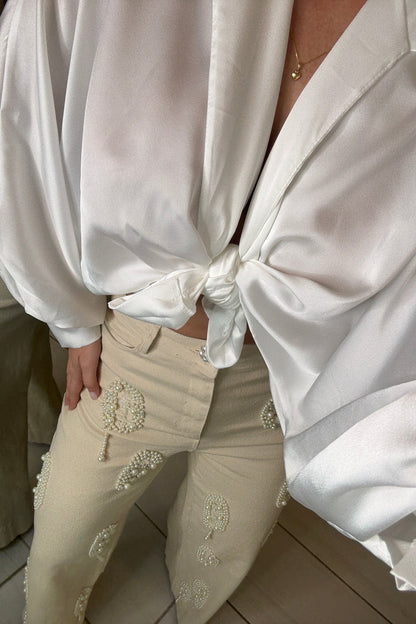 Fabulous Silk White Top