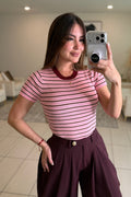 Sweet Stripes Pink Top