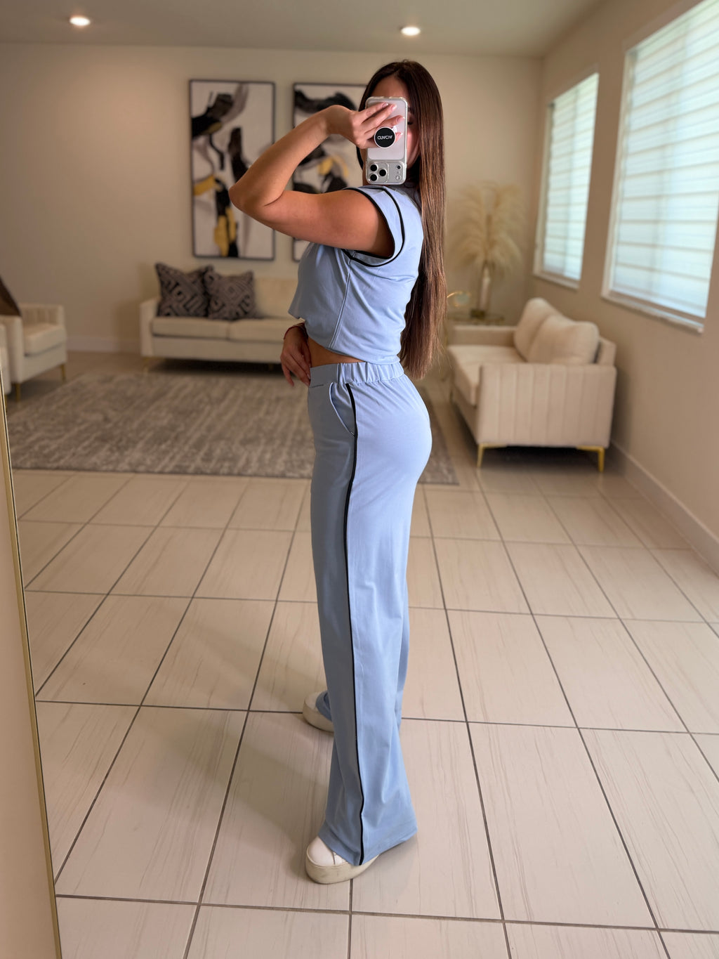 Iconic Muse Light Blue Pant Set