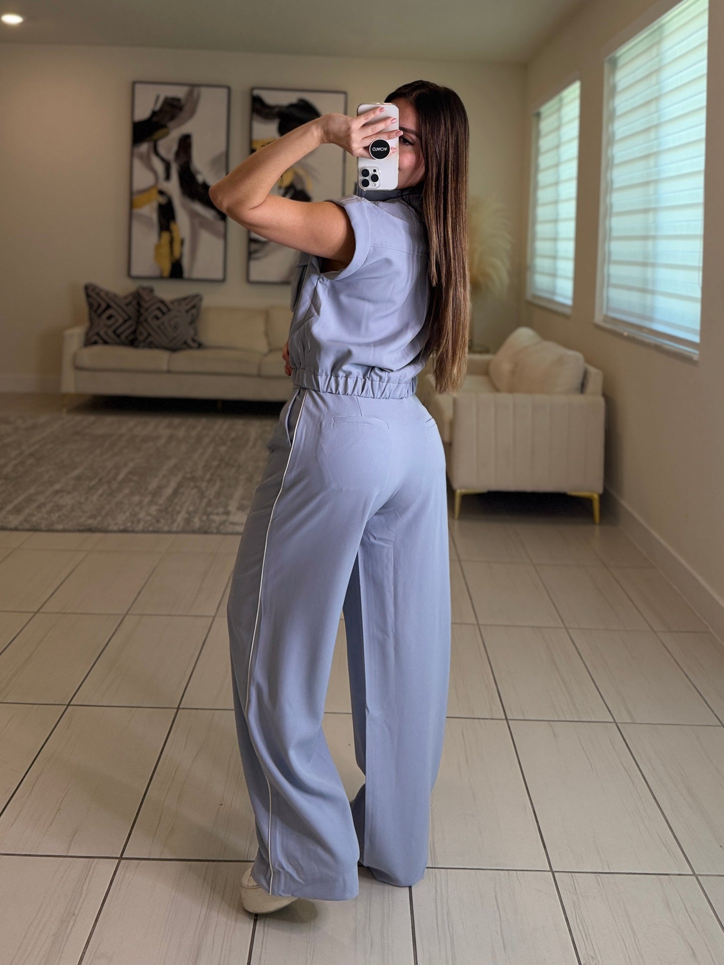 The Jetsetter Light Blue Pant Set